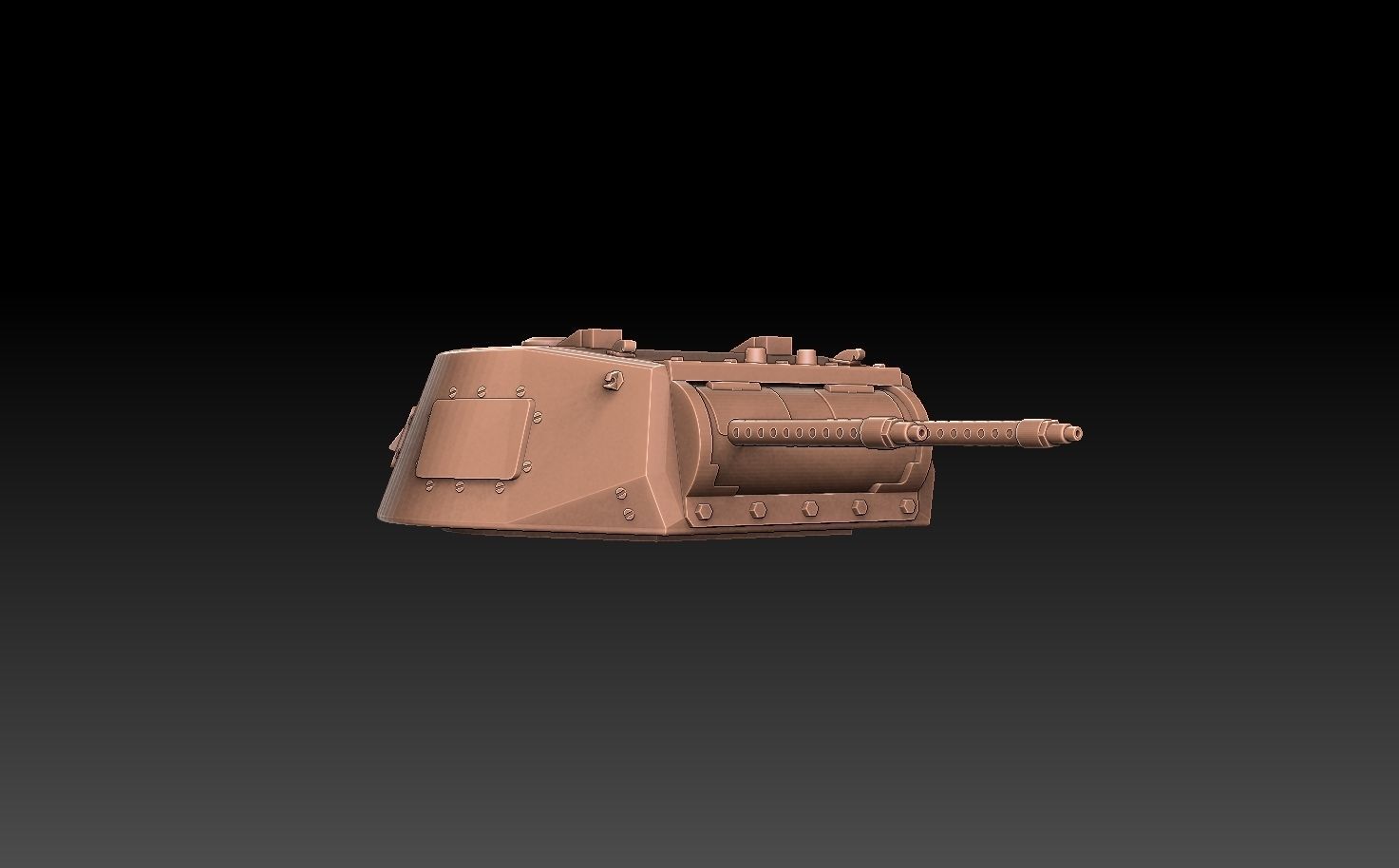 Panzer 1 Tank Turret 3D print model_4