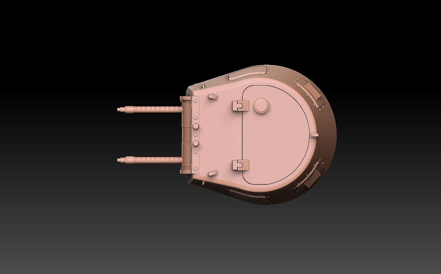 Panzer 1 Tank Turret 3D print model_7
