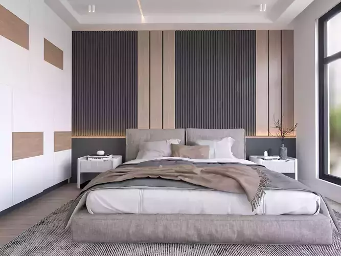BEDROOM  I  INTERIOR DESIGN  I  3D MODELLING  I  3D RENDERING