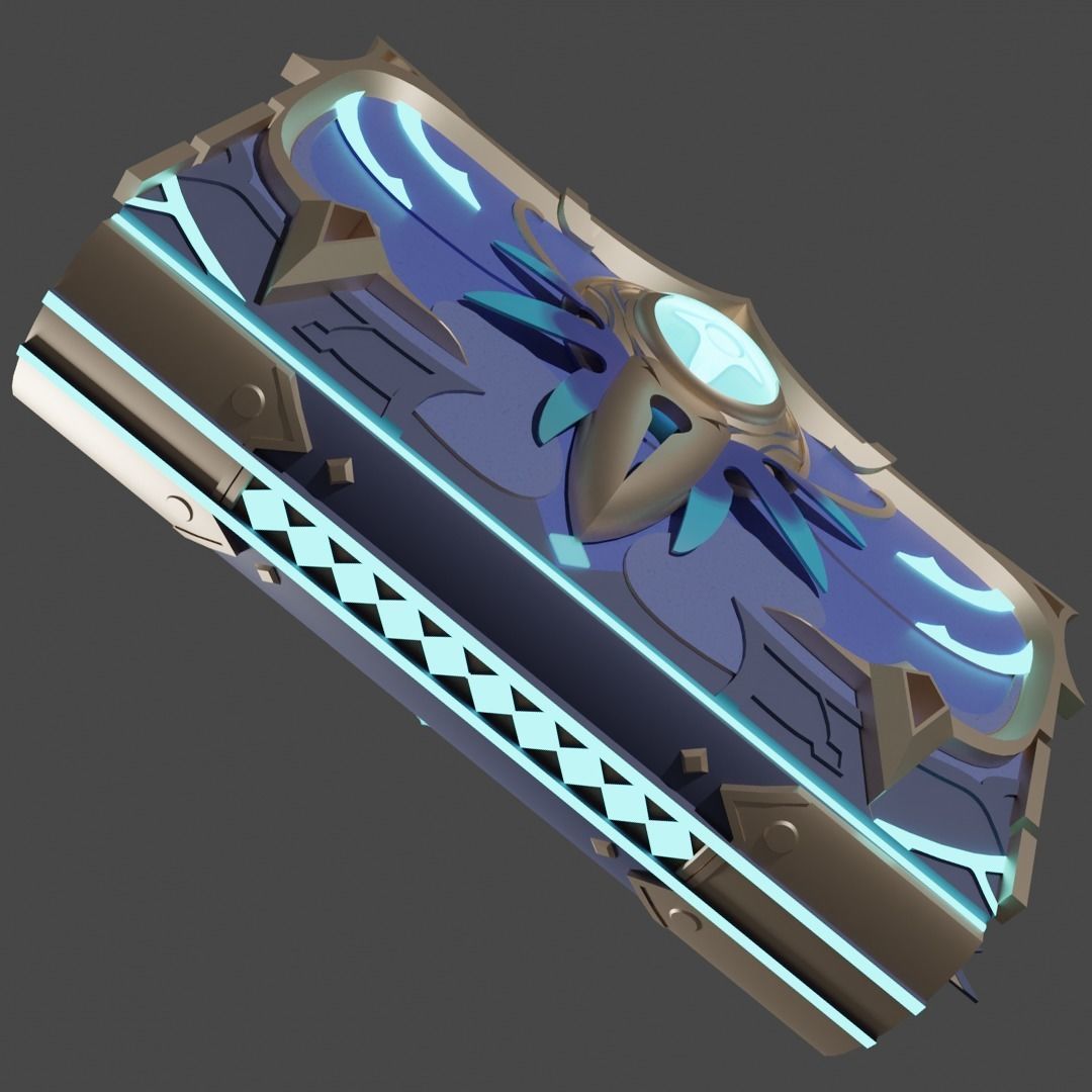 Wine and Song - Mona Book - Catalyst Weapon - Genshin Impact 3D print model_2