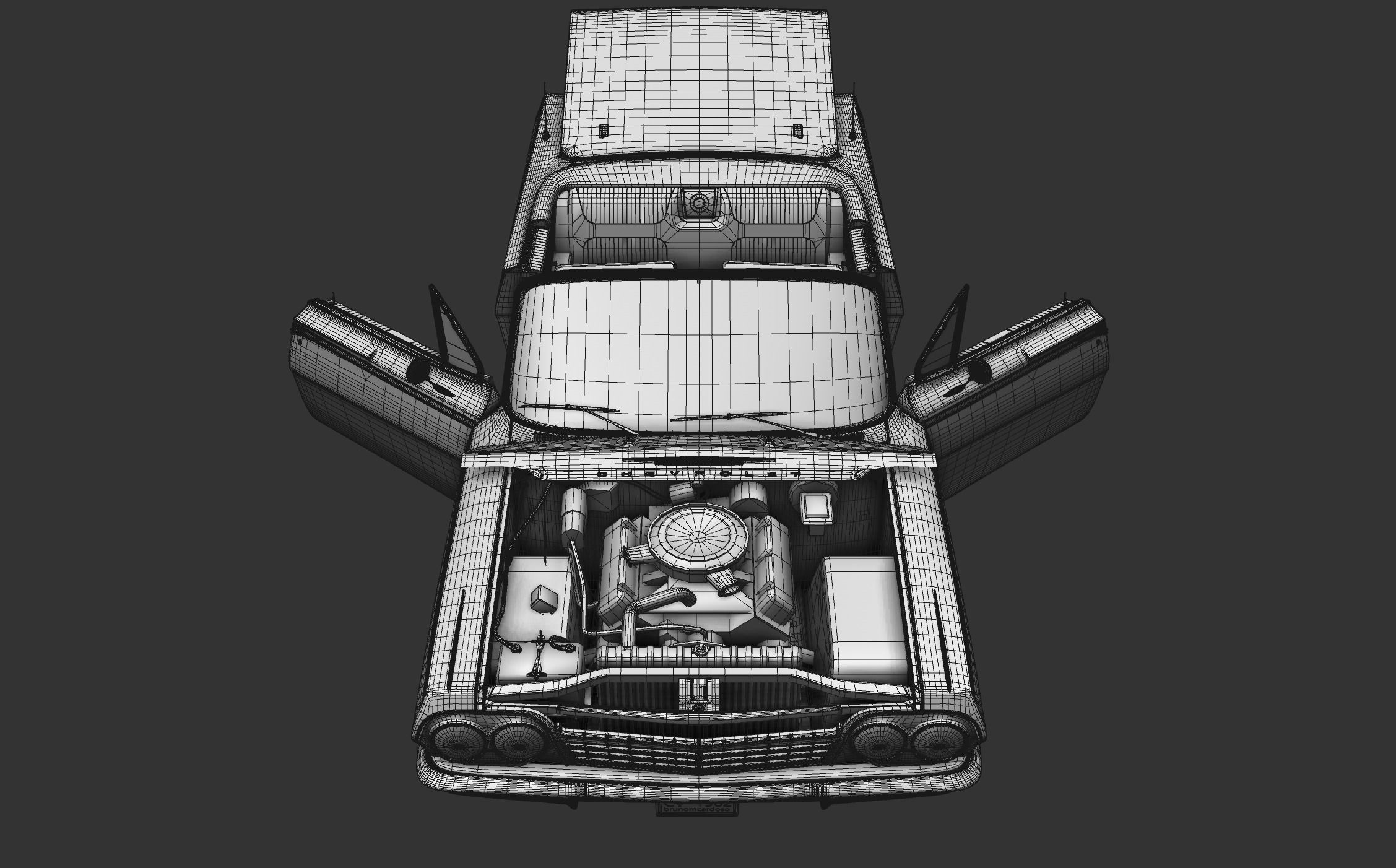 Chevy Impala SS Convertible 1962 3D model_27