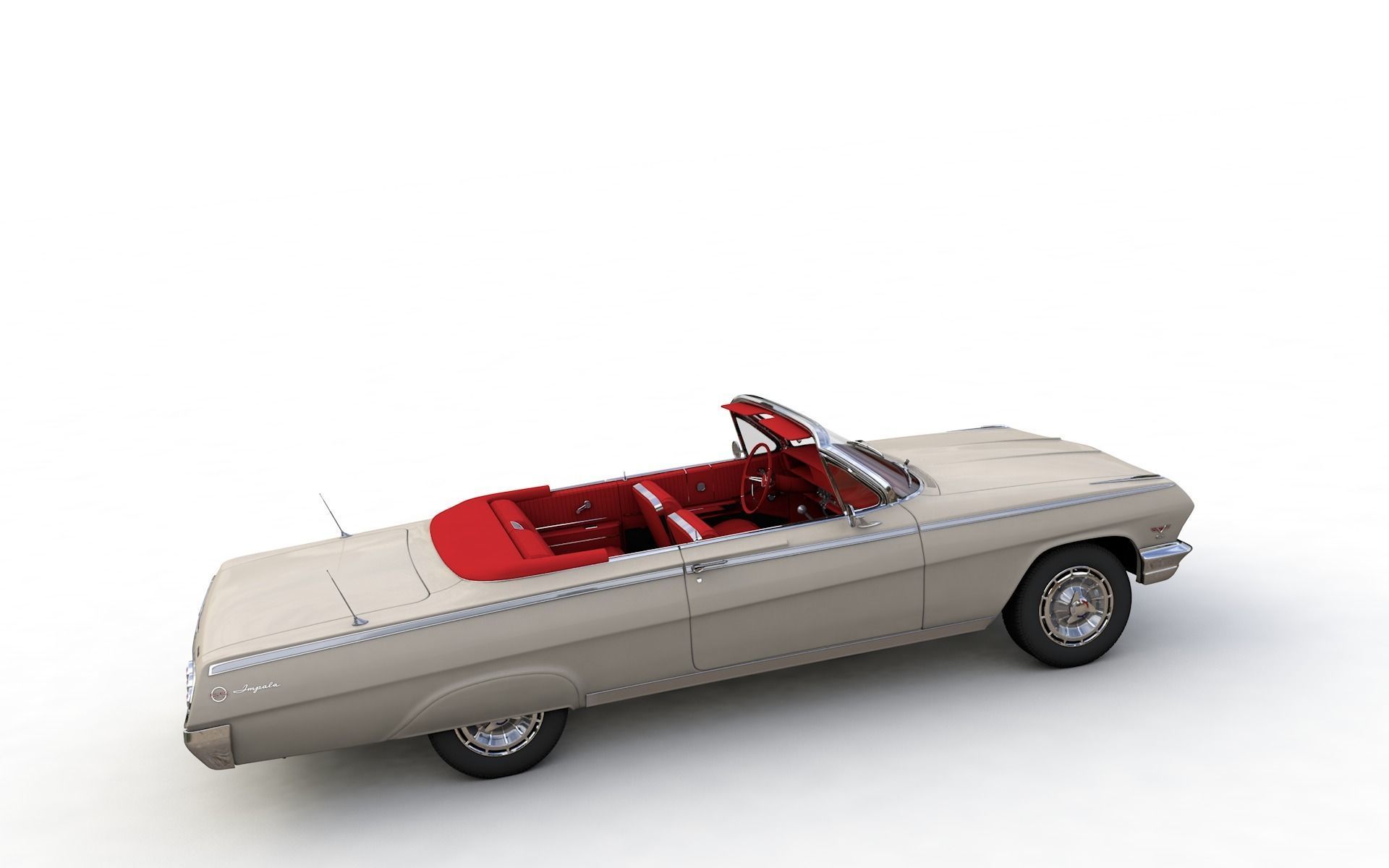 Chevy Impala SS Convertible 1962 3D model_13