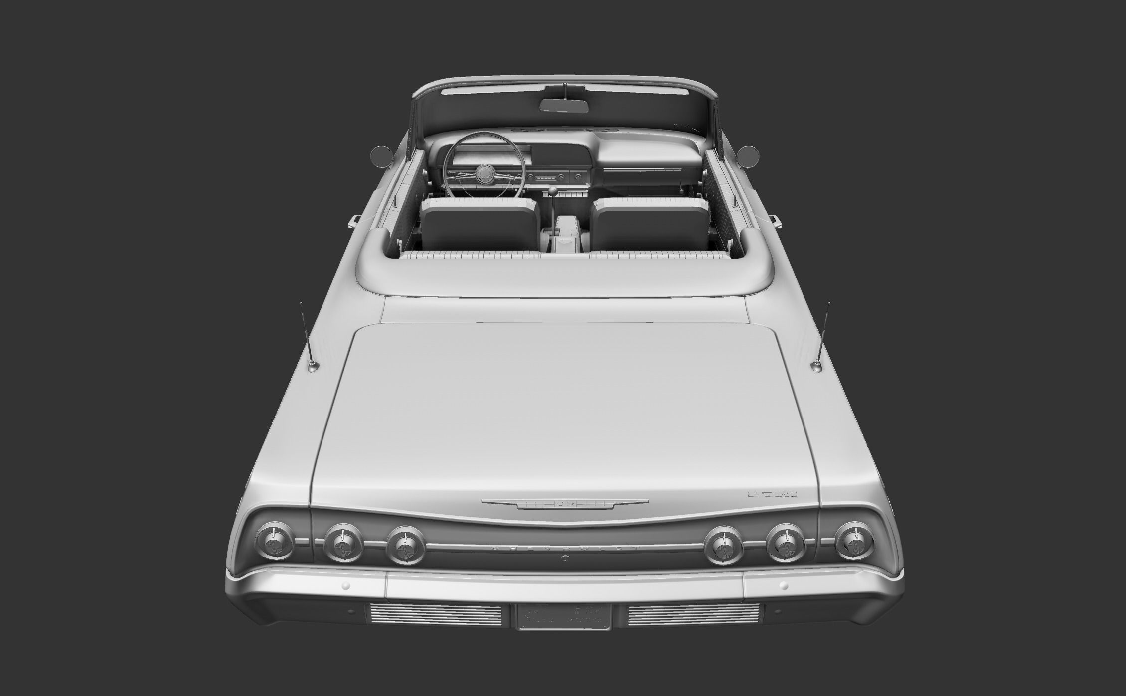 Chevy Impala SS Convertible 1962 3D model_25
