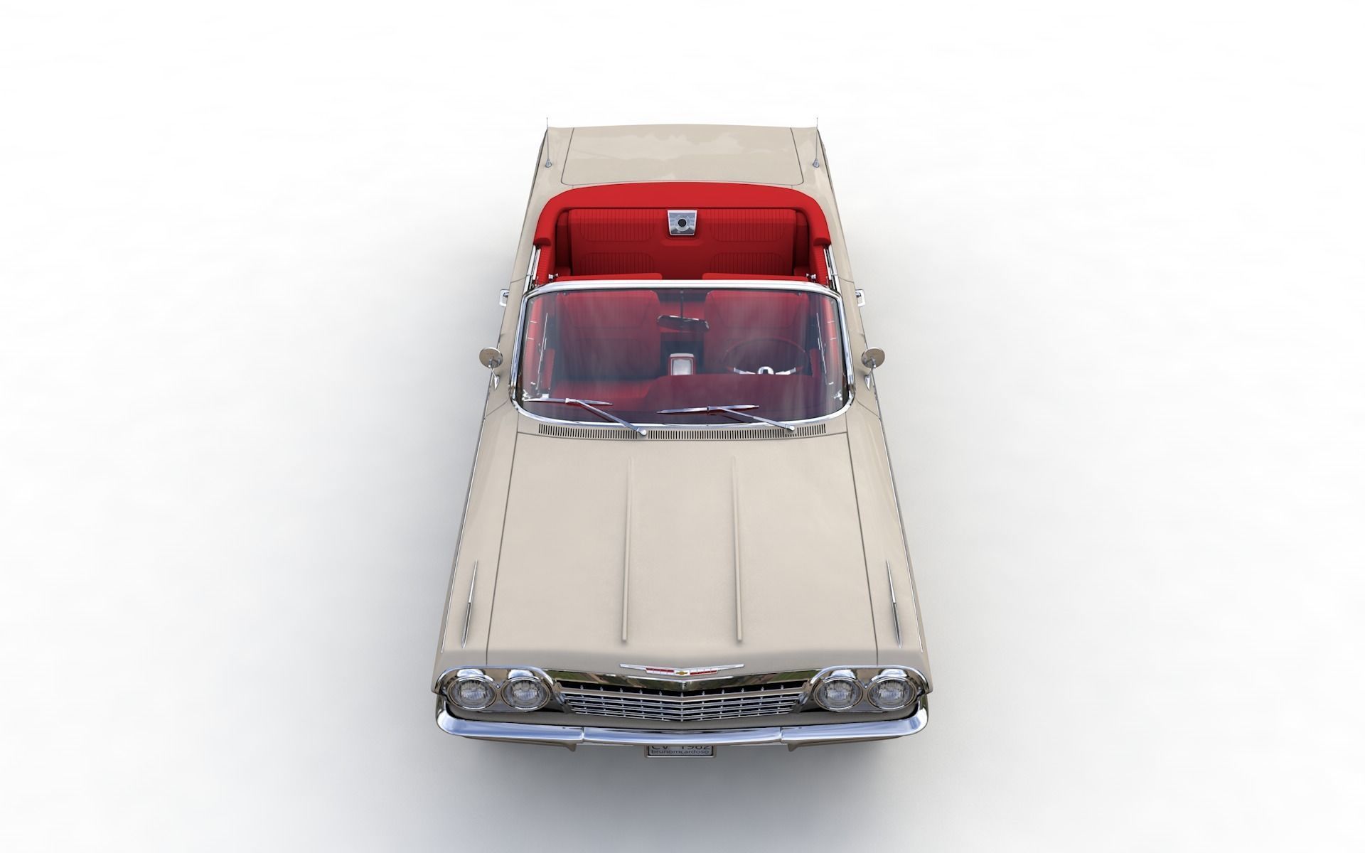 Chevy Impala SS Convertible 1962 3D model_6