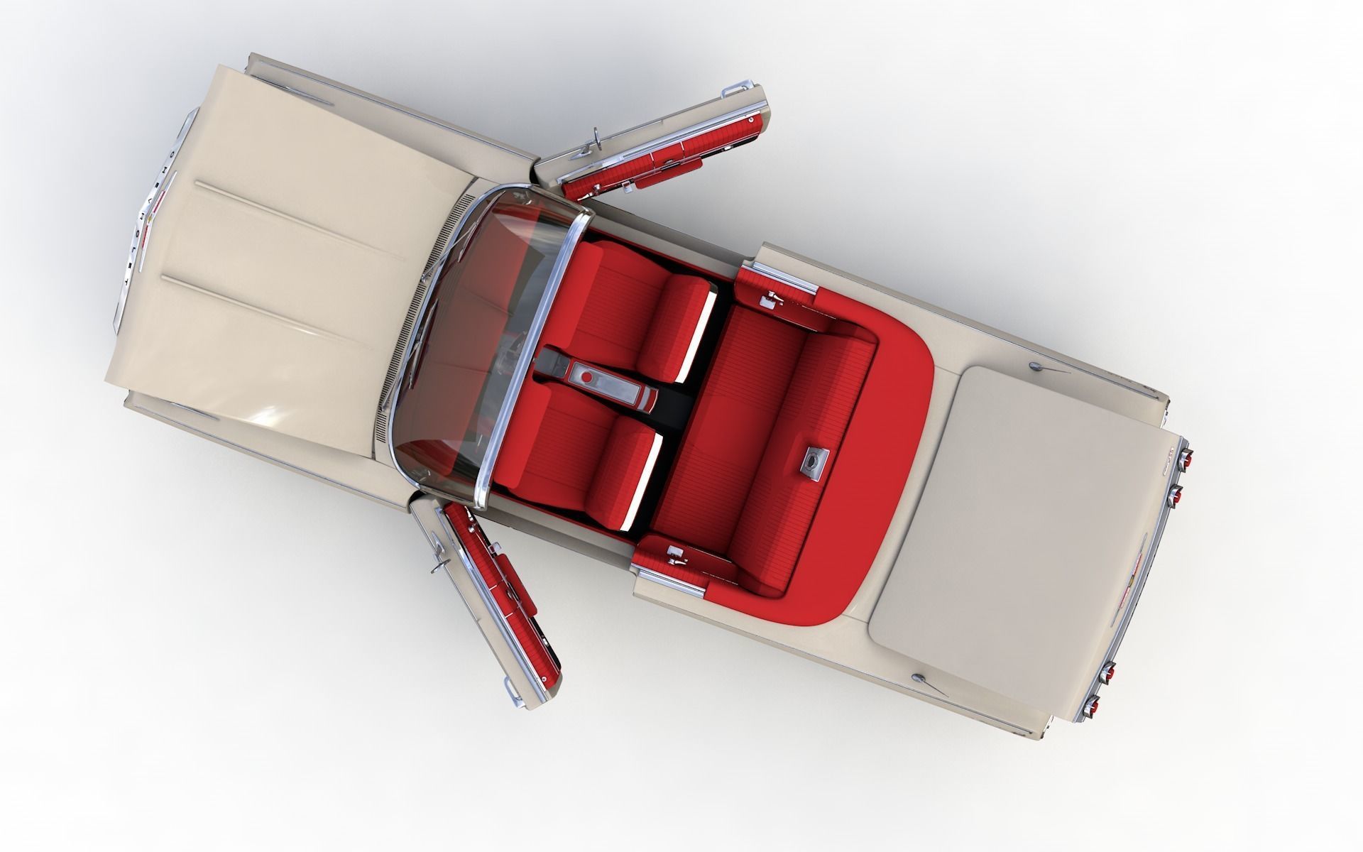 Chevy Impala SS Convertible 1962 3D model_5