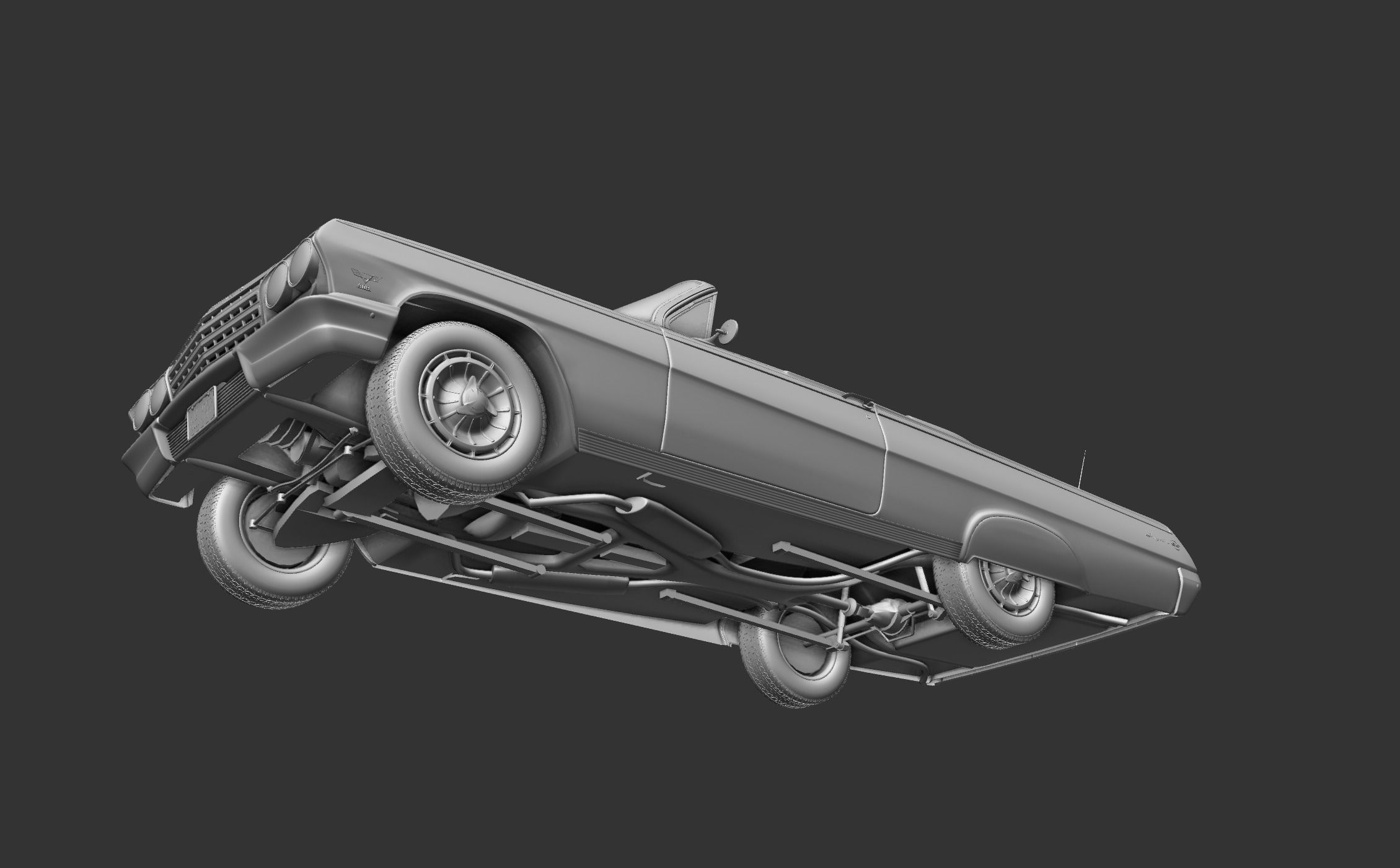 Chevy Impala SS Convertible 1962 3D model_28