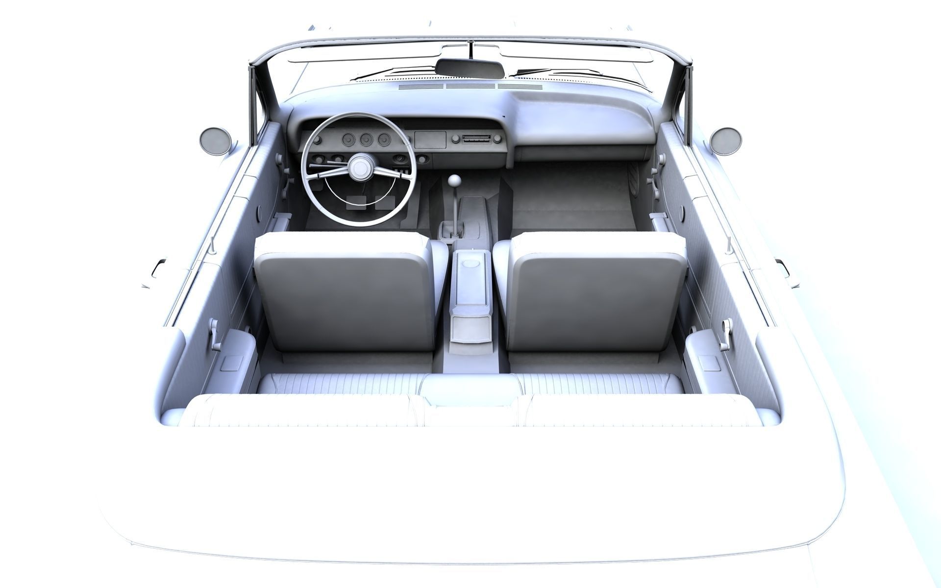 Chevy Impala SS Convertible 1962 3D model_21