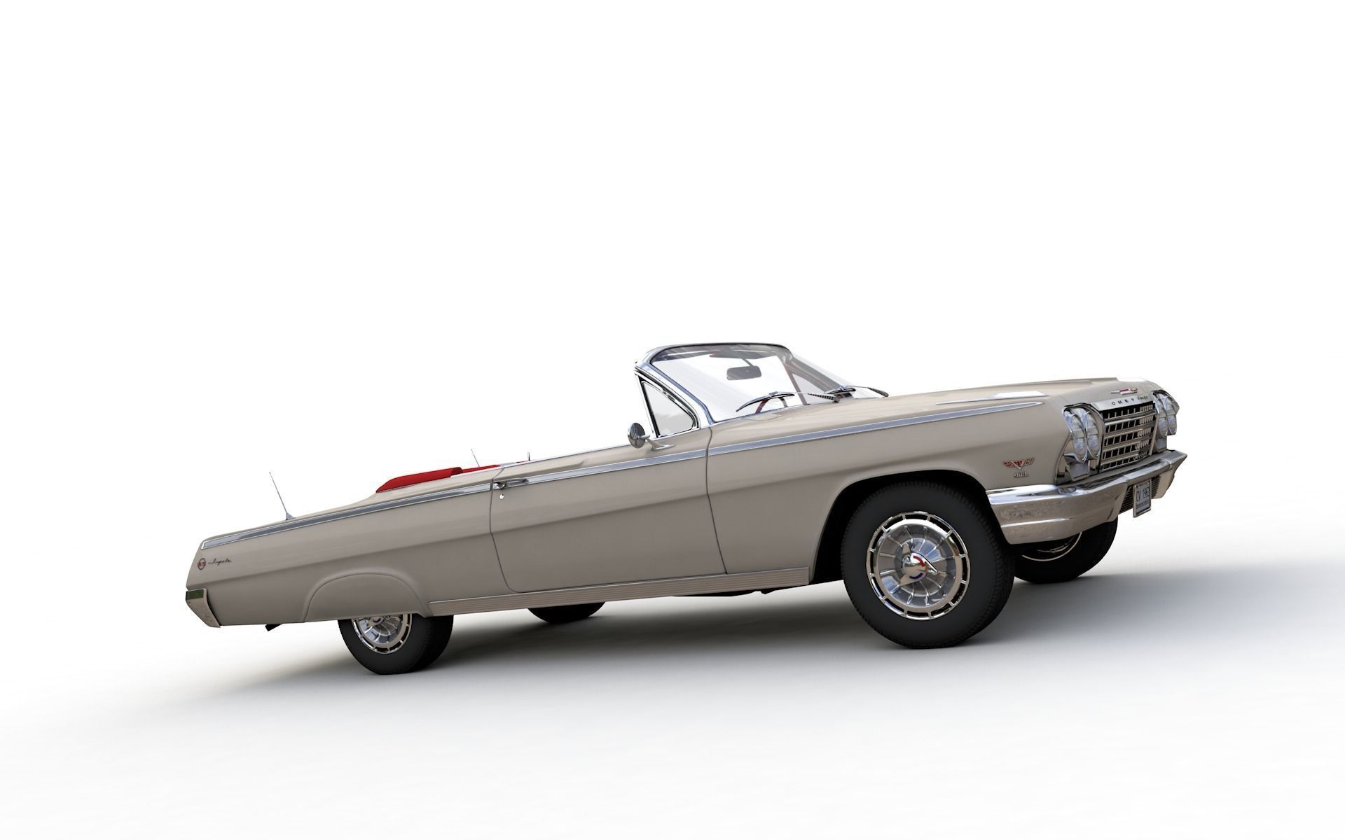 Chevy Impala SS Convertible 1962 3D model_15