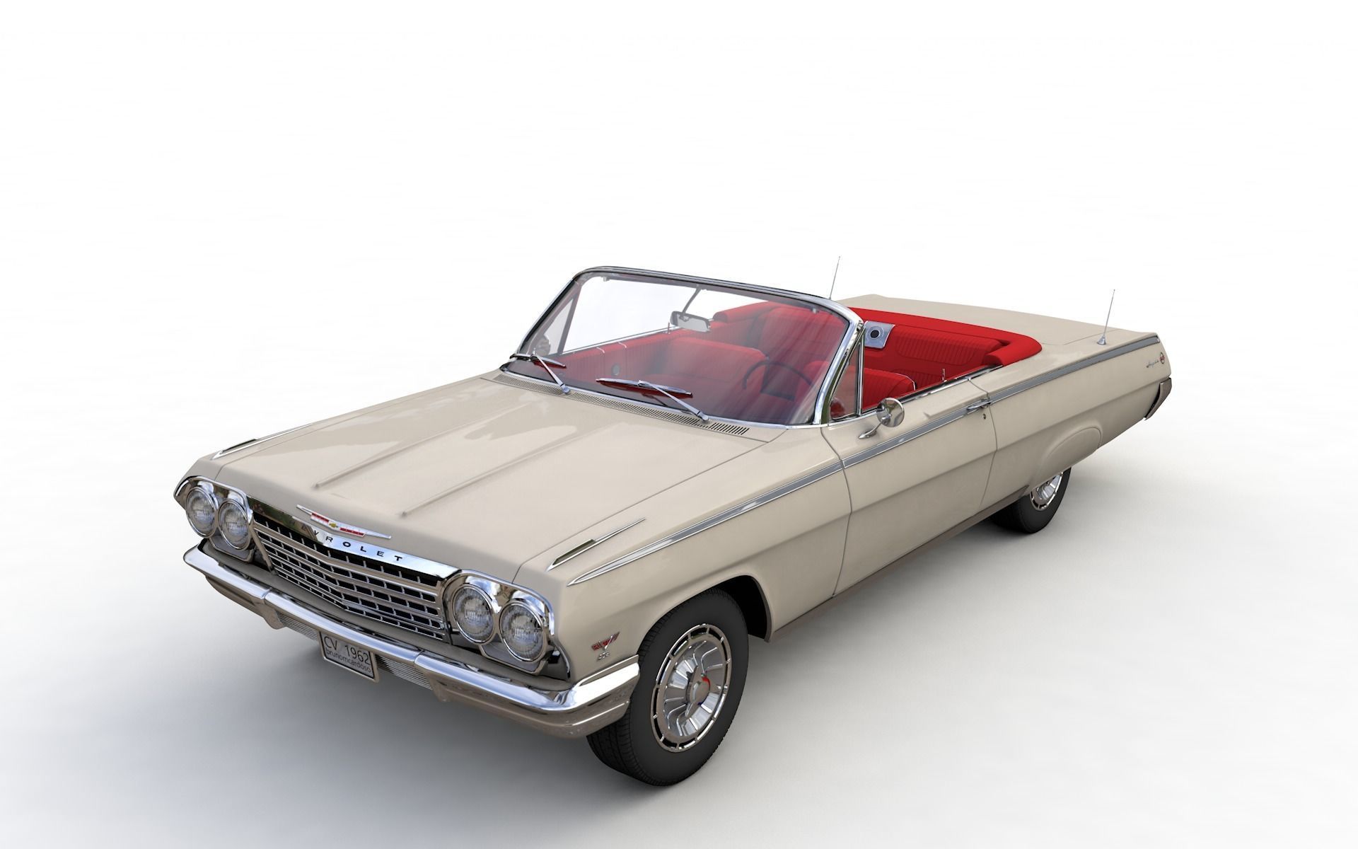 Chevy Impala SS Convertible 1962 3D model_0