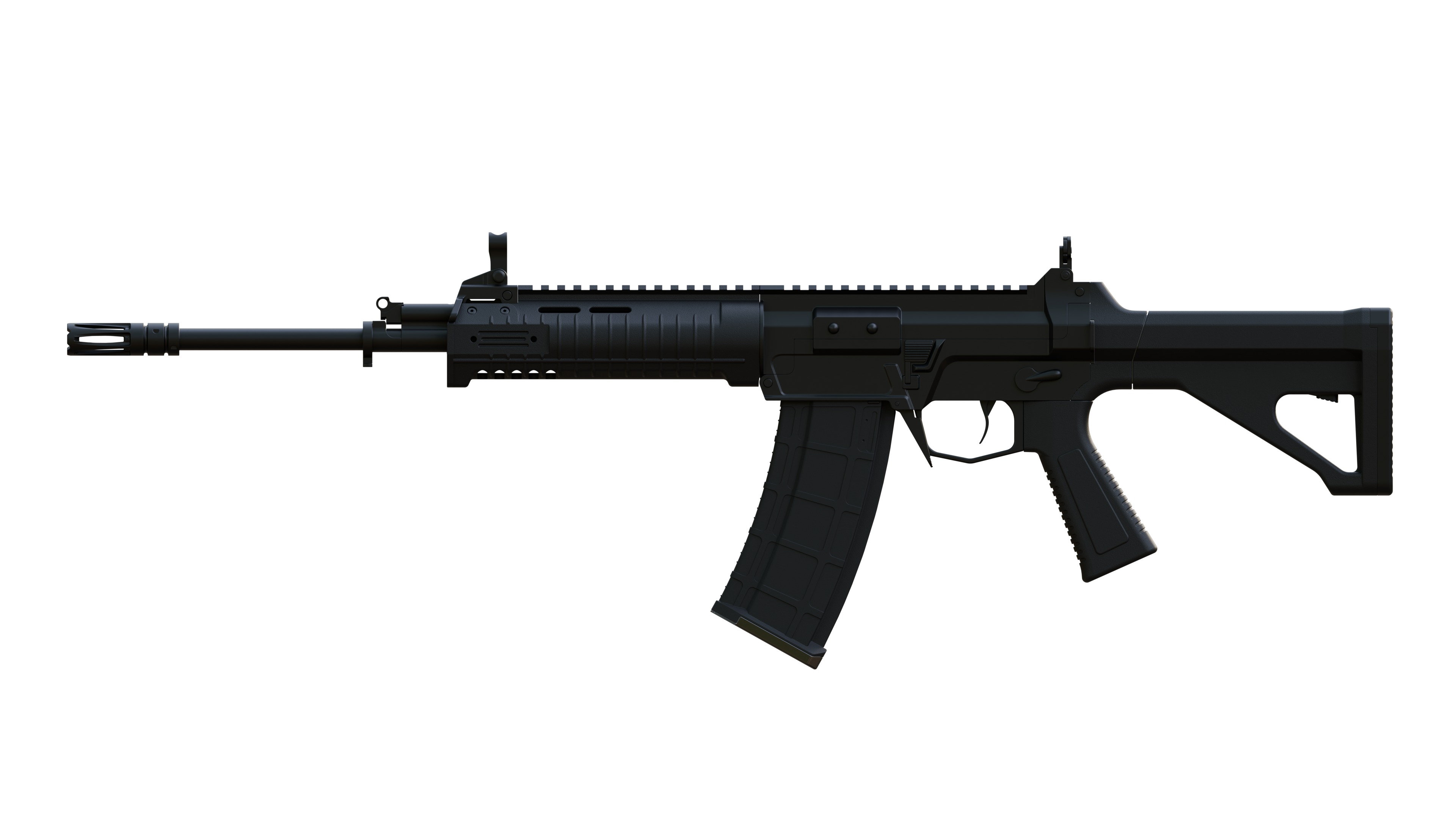 PLA New service rifle QBZ-191 3D model_1