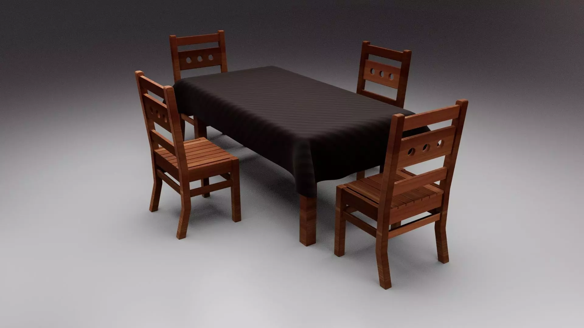 Kitchen Furniture Free low-poly 3D model