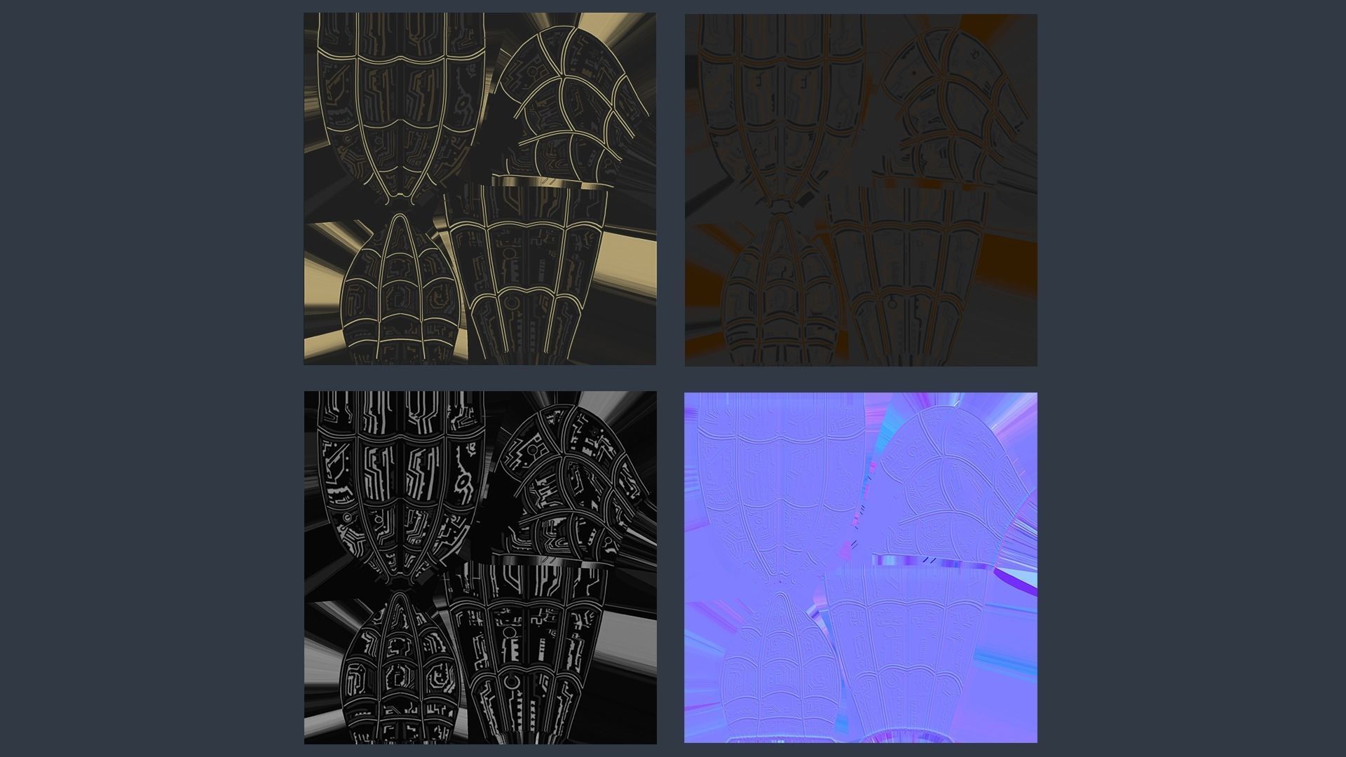 Spiderman Black and Gold suit 3D model_14