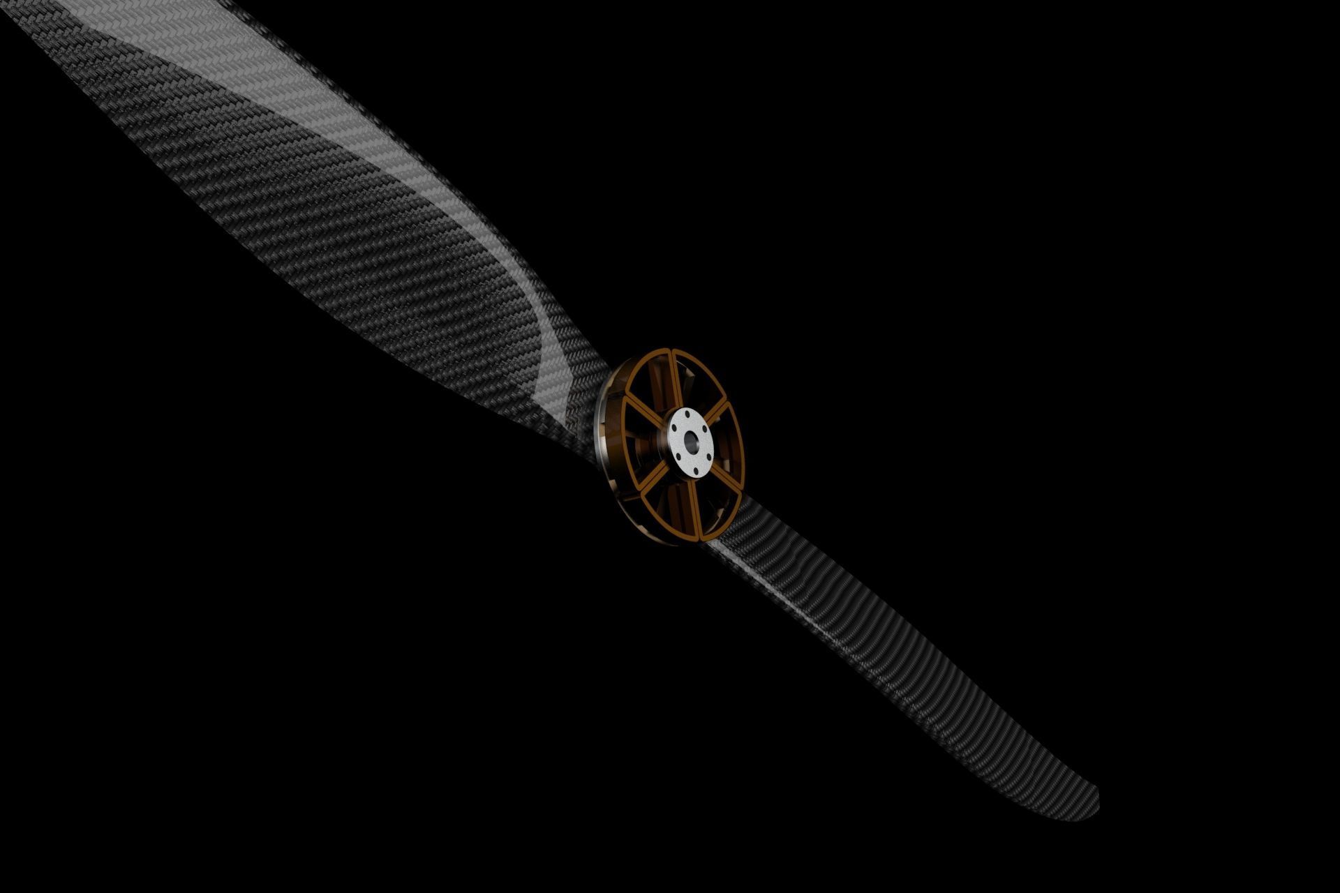 Axial Flux Coreless BLDC Motor 3D model_2