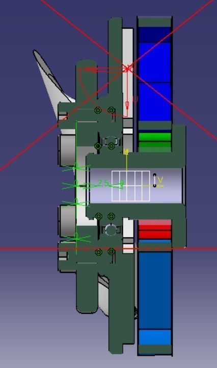 Axial Flux Coreless BLDC Motor 3D model_5