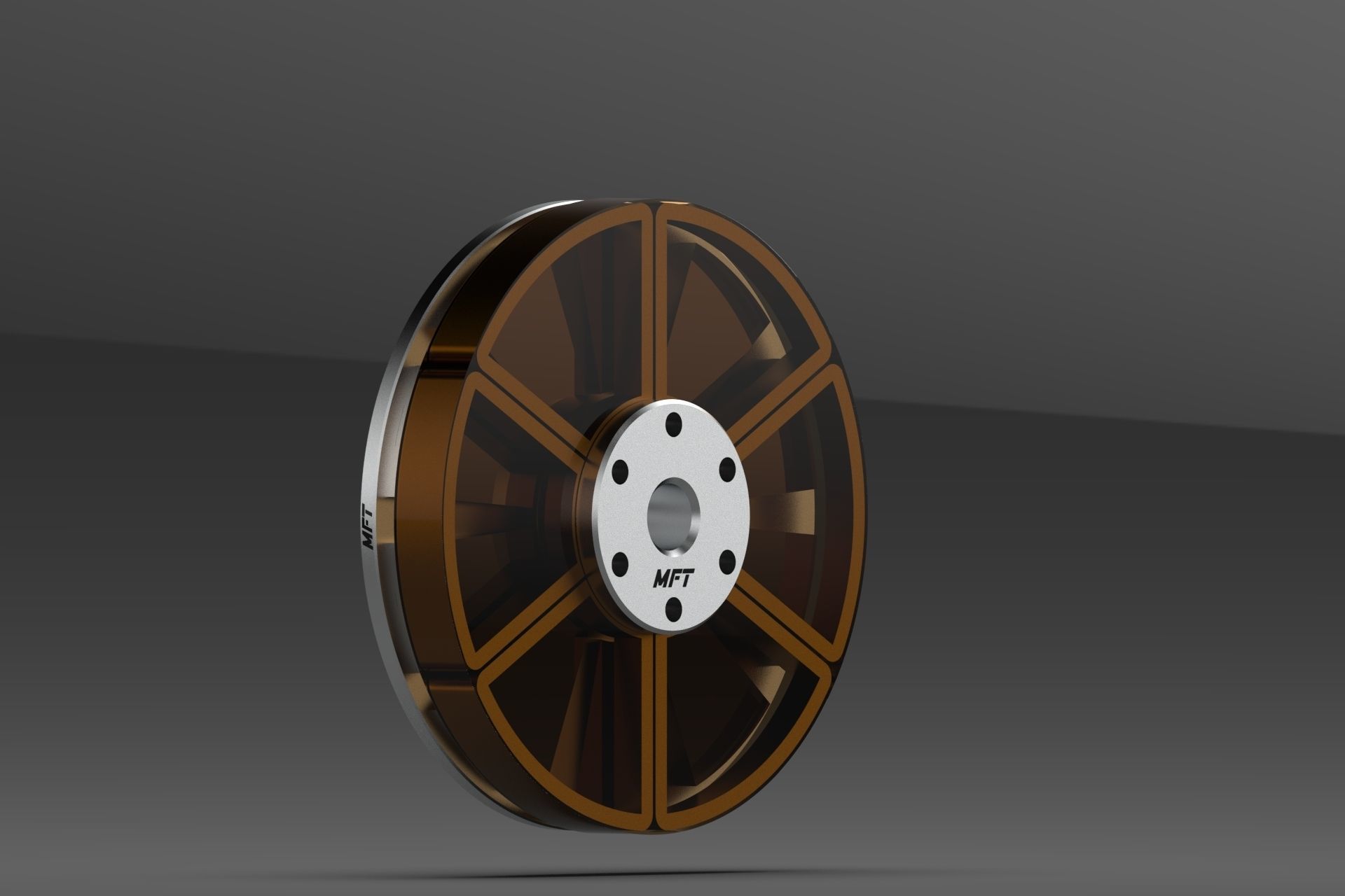 Axial Flux Coreless BLDC Motor 3D model_1