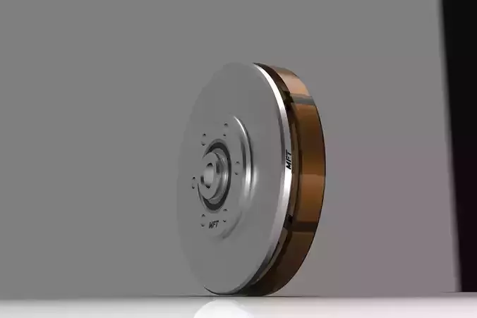 Axial Flux Coreless BLDC Motor 3D model