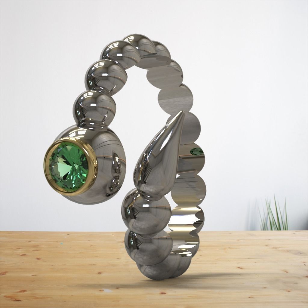 Snake ring 3D print model