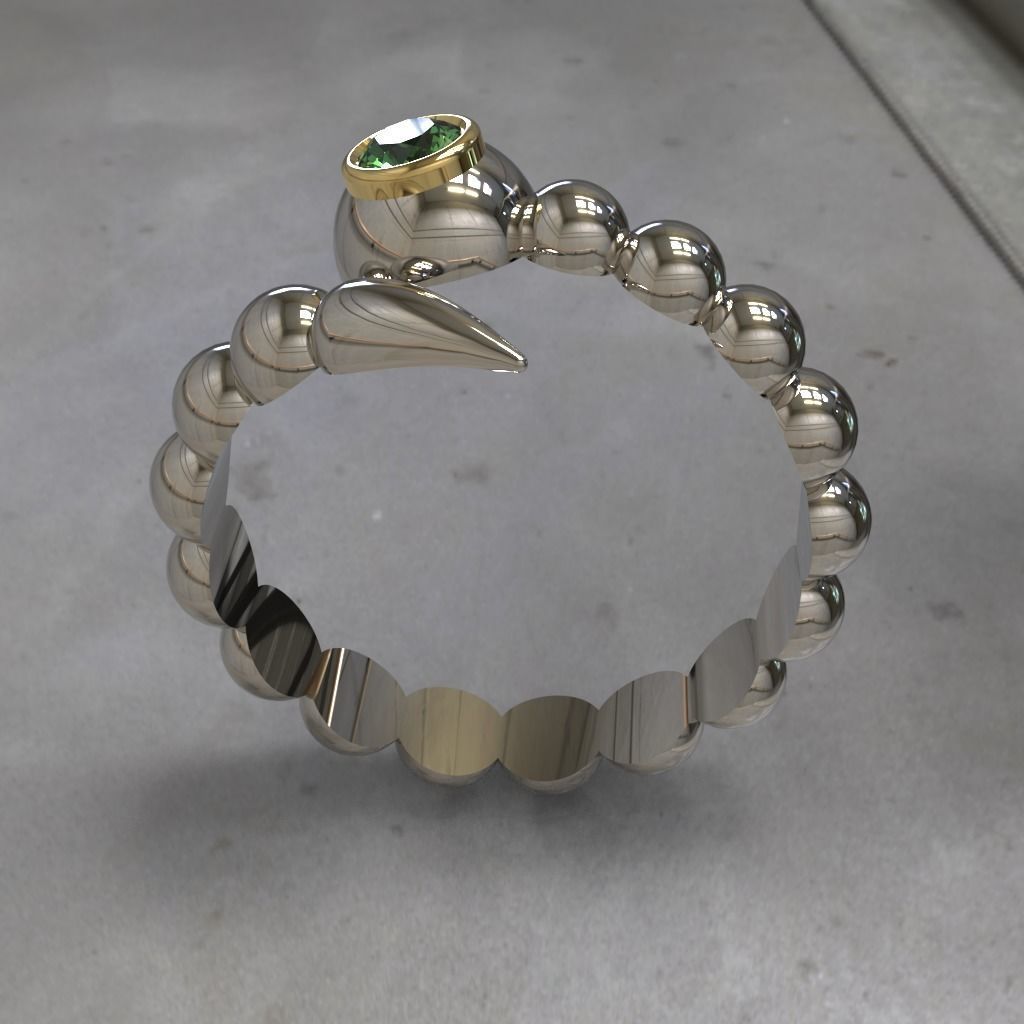 Snake ring 3D print model