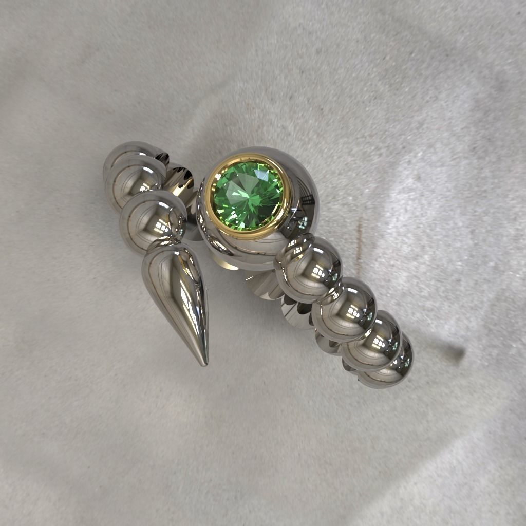 Snake ring 3D print model