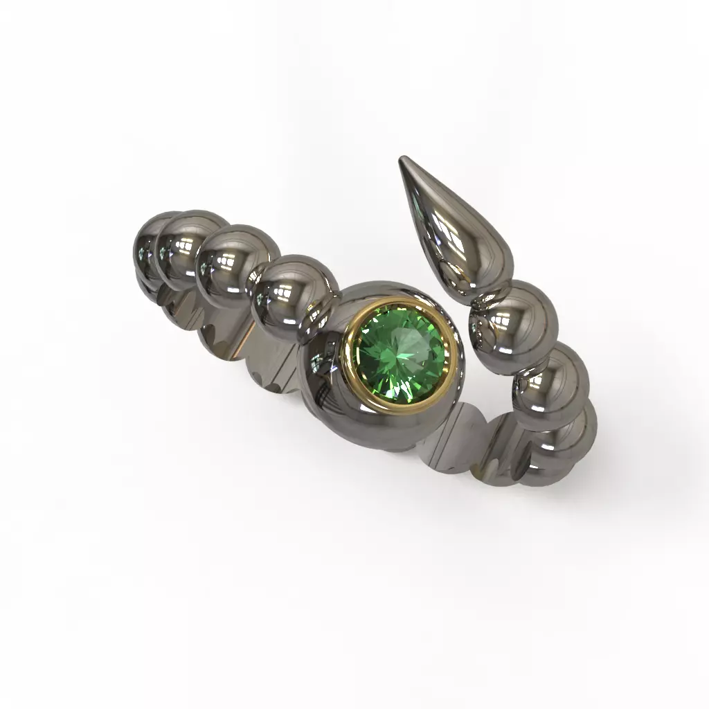 Snake ring 3D print model