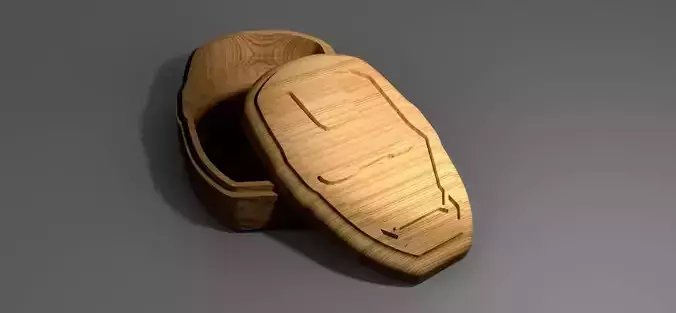 V-carved Iron Man box eps svg CNC router and