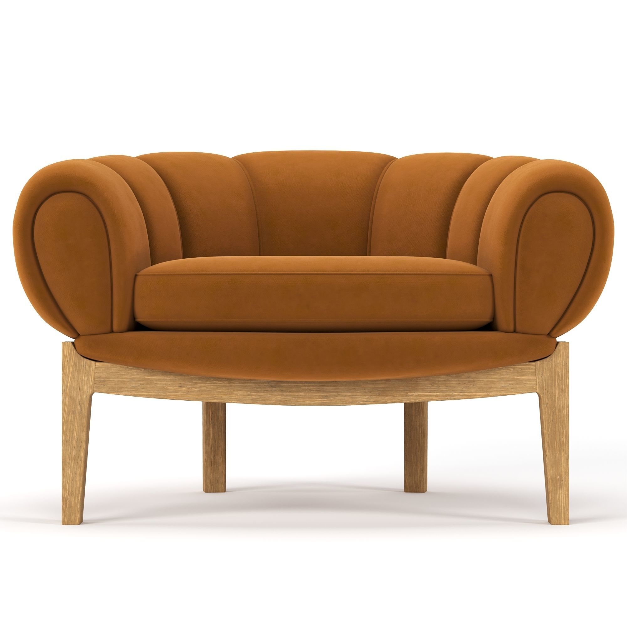 Croissant Lounge Chair 3D model_6