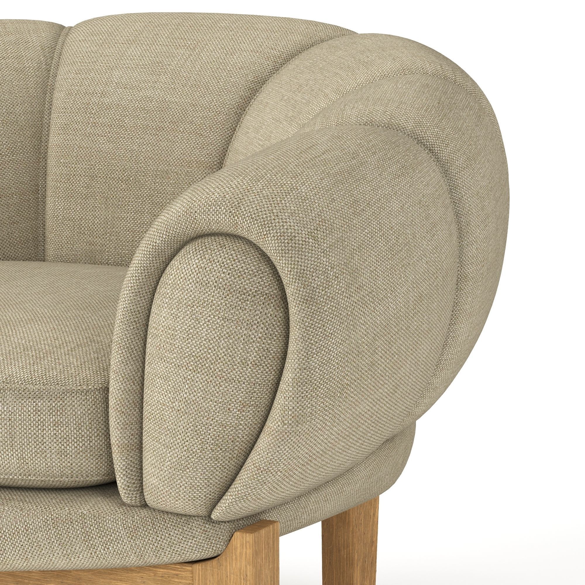 Croissant Lounge Chair 3D model_11