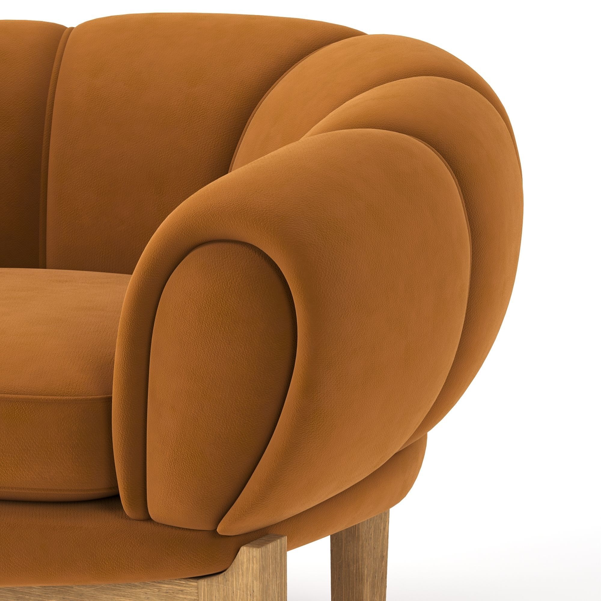 Croissant Lounge Chair 3D model_12
