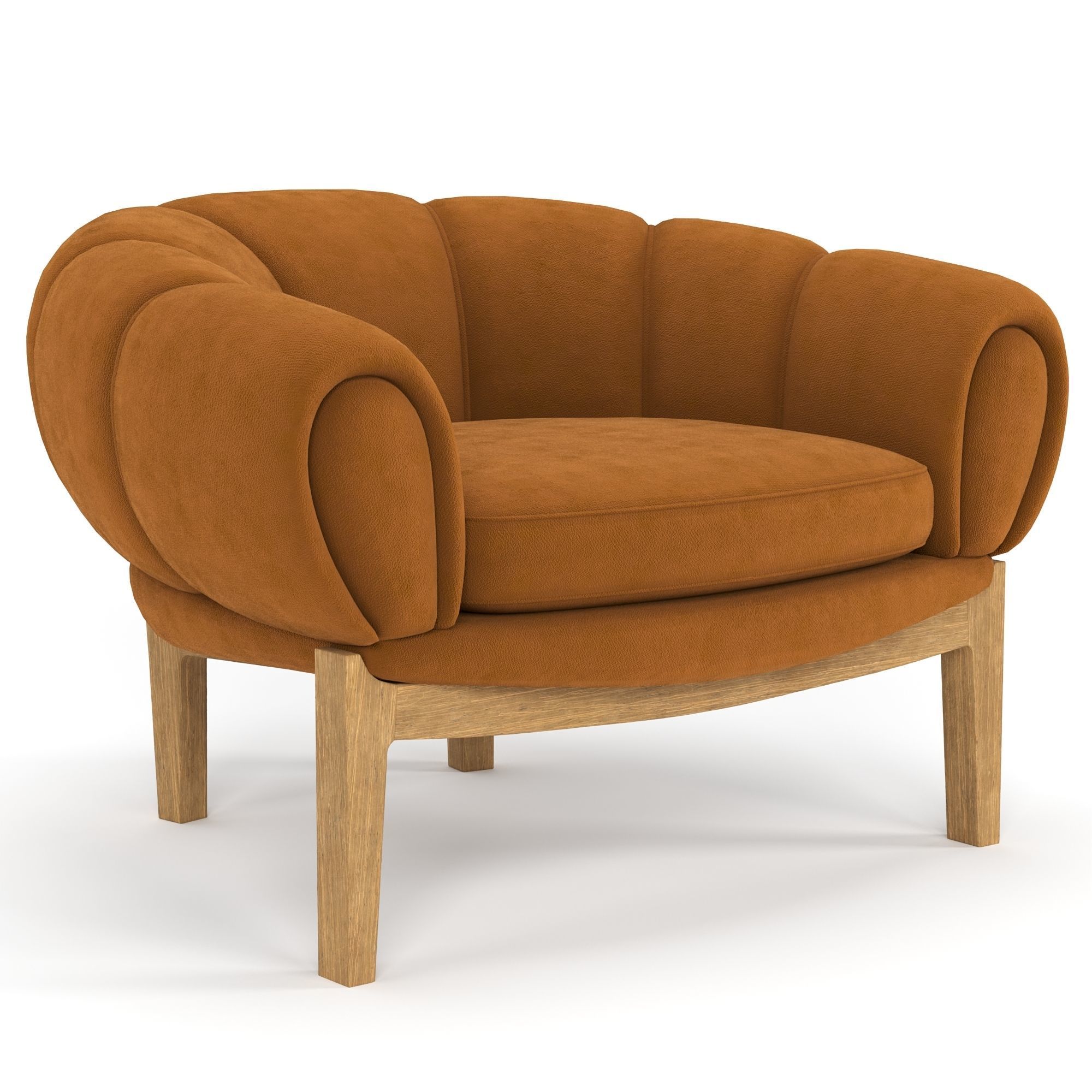Croissant Lounge Chair 3D model_1