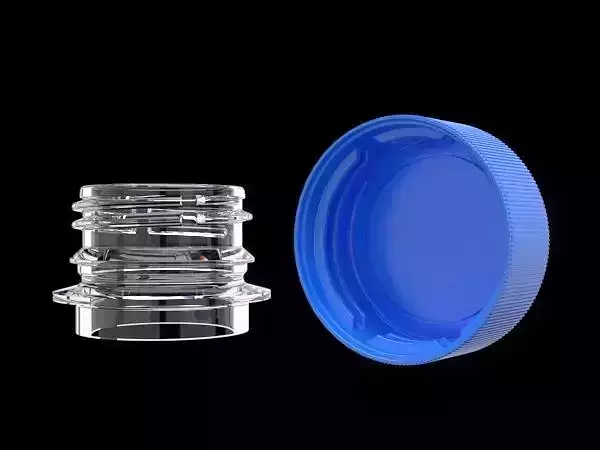 Water bottle cap and neck