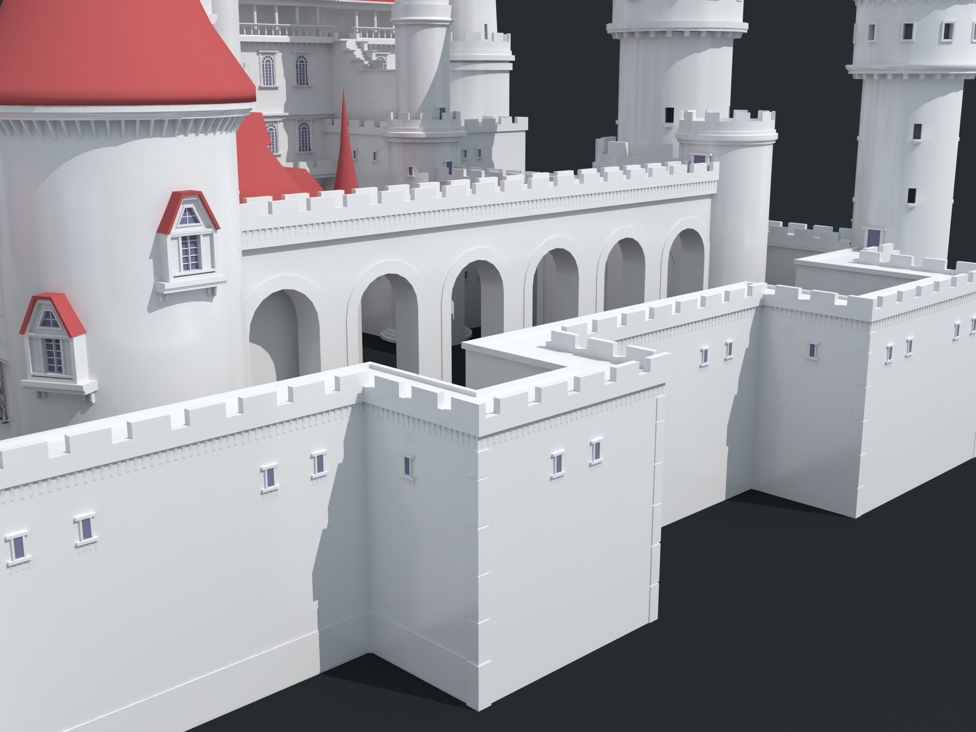 Castle 3D model_7