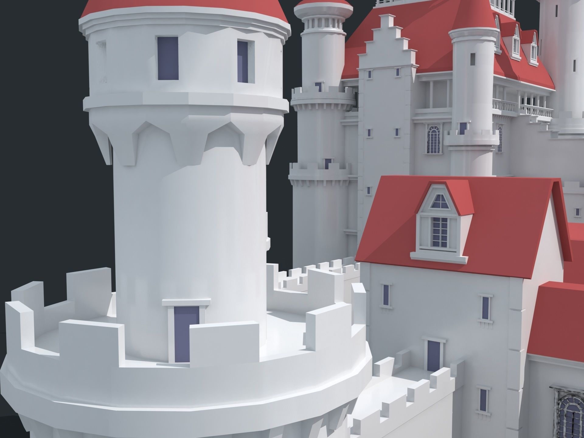 Castle 3D model_11