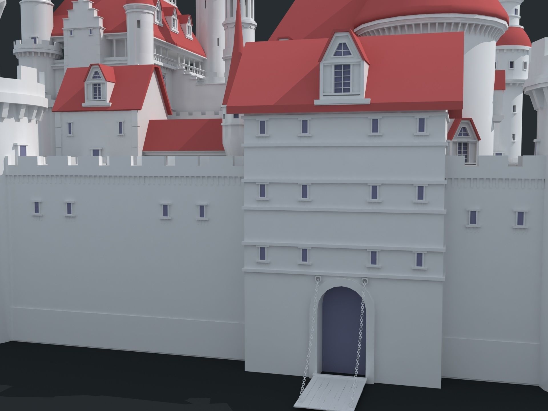 Castle 3D model_6
