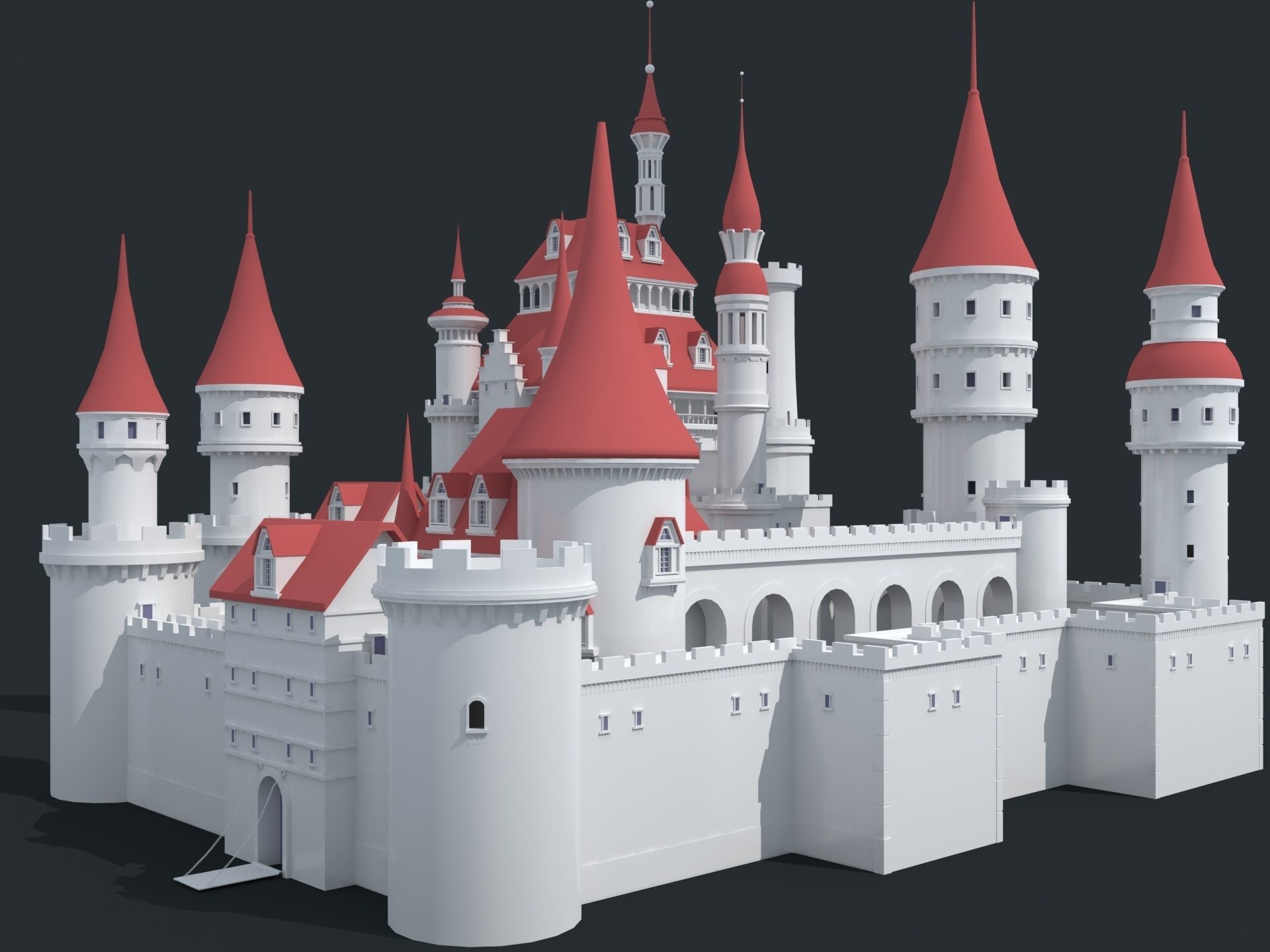 Castle 3D model_3