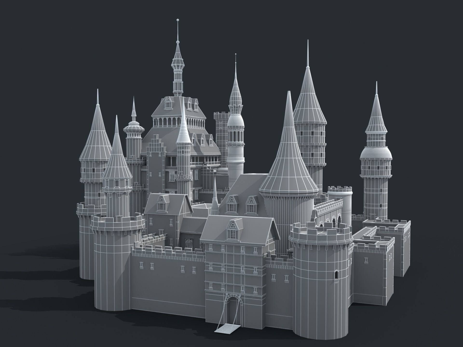 Castle 3D model_15