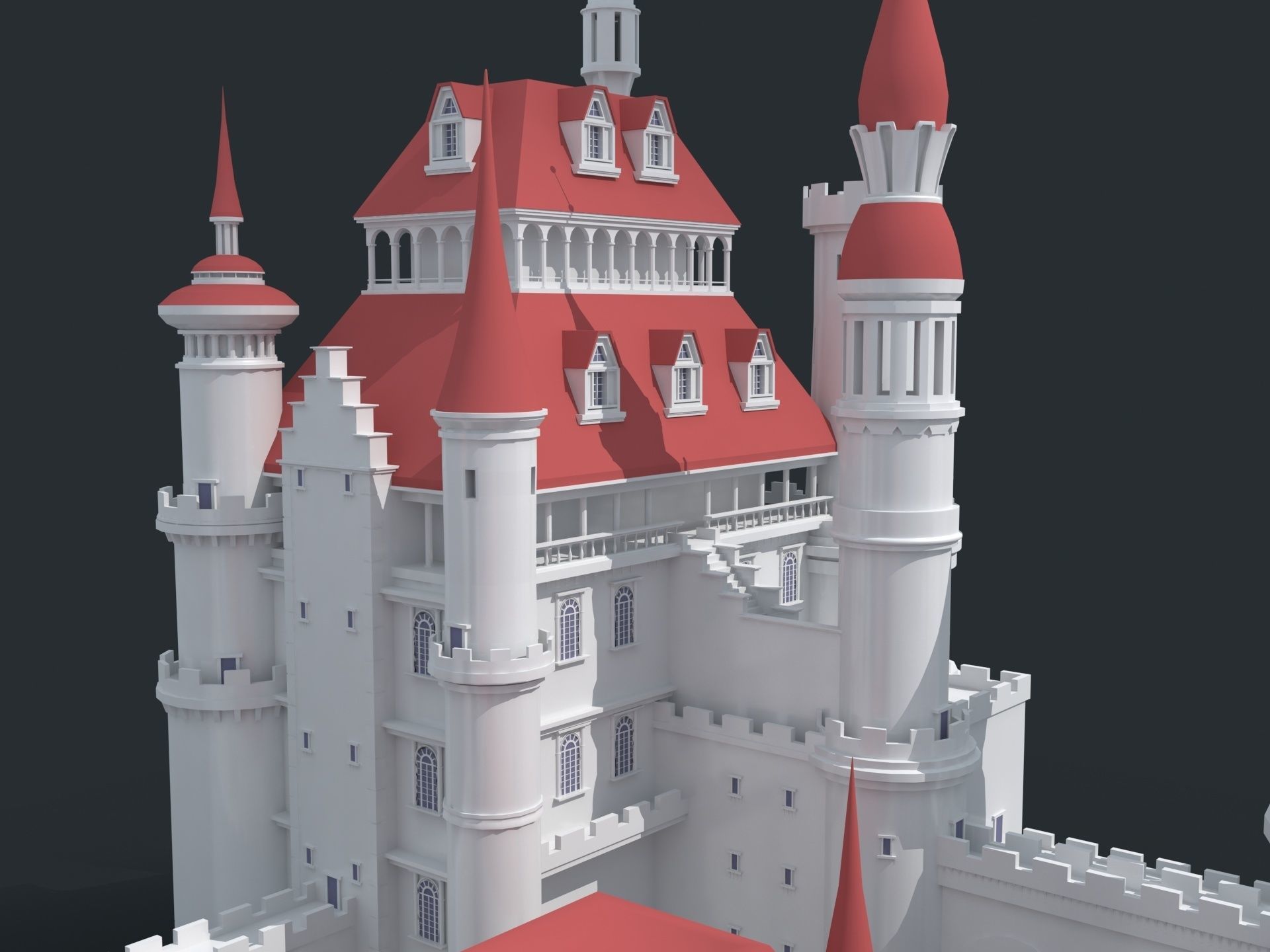 Castle 3D model_12