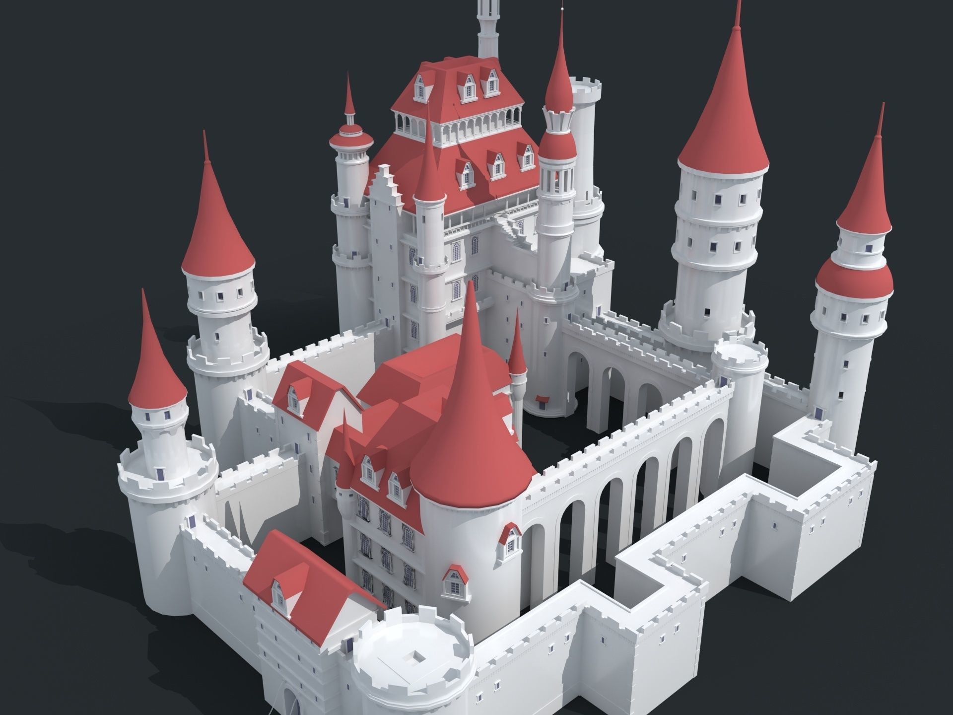 Castle 3D model_5