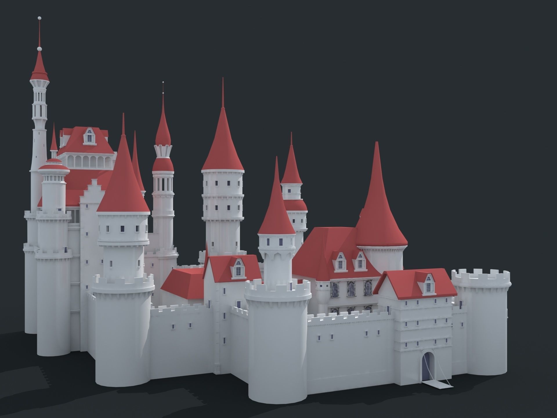 Castle 3D model_2