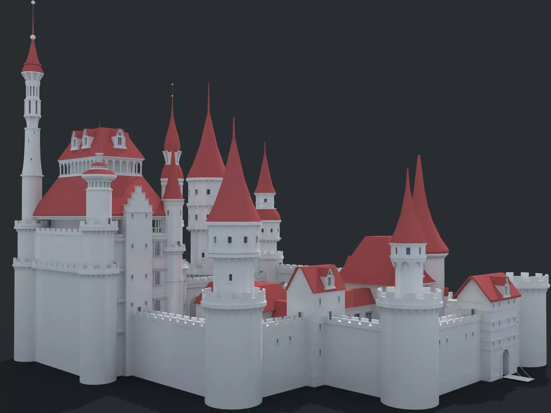 Castle 3D model_0