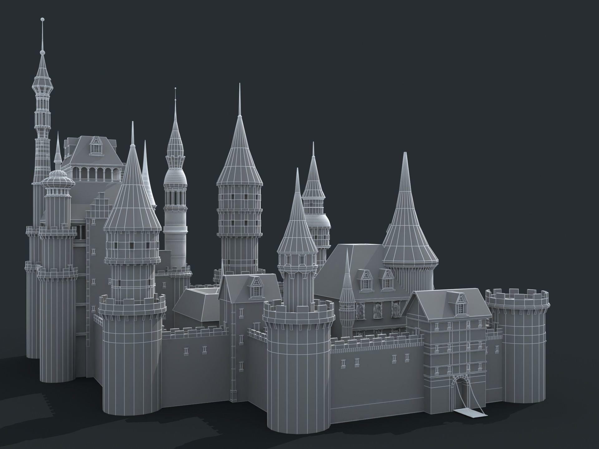 Castle 3D model_16