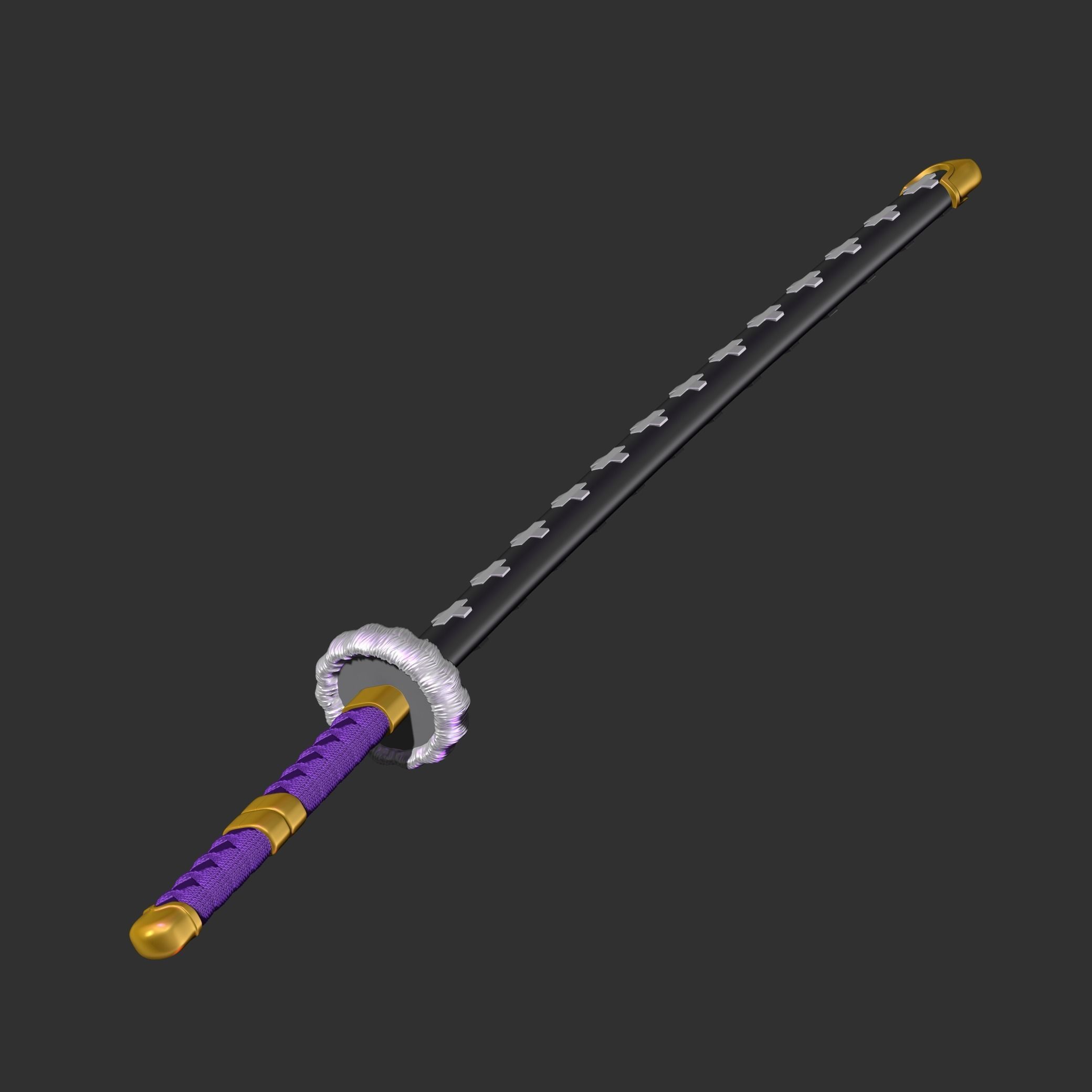 Kikoku Sword Trafalgar Law 3D print model_2