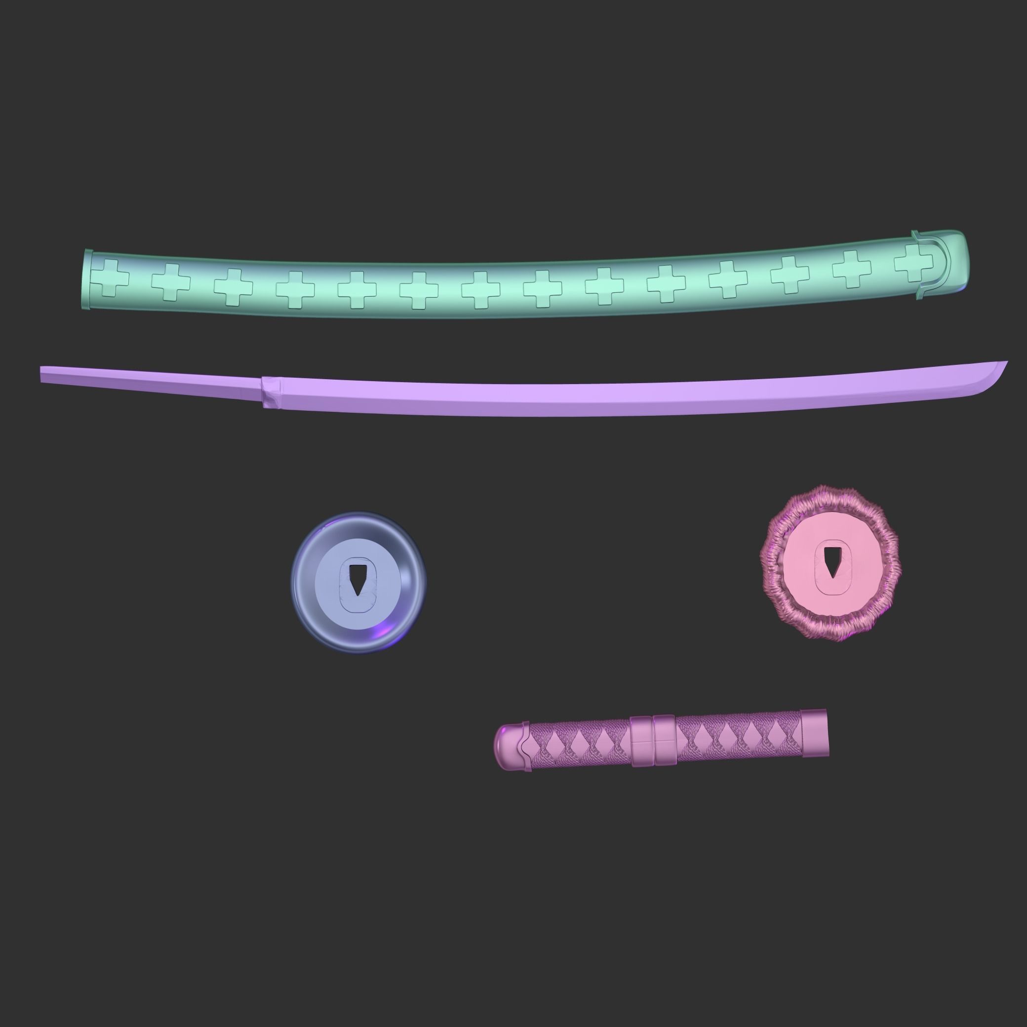 Kikoku Sword Trafalgar Law 3D print model_11