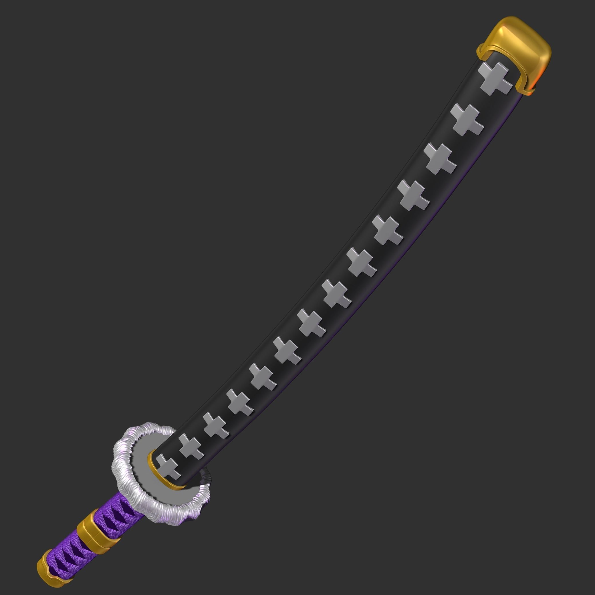 Kikoku Sword Trafalgar Law 3D print model_3