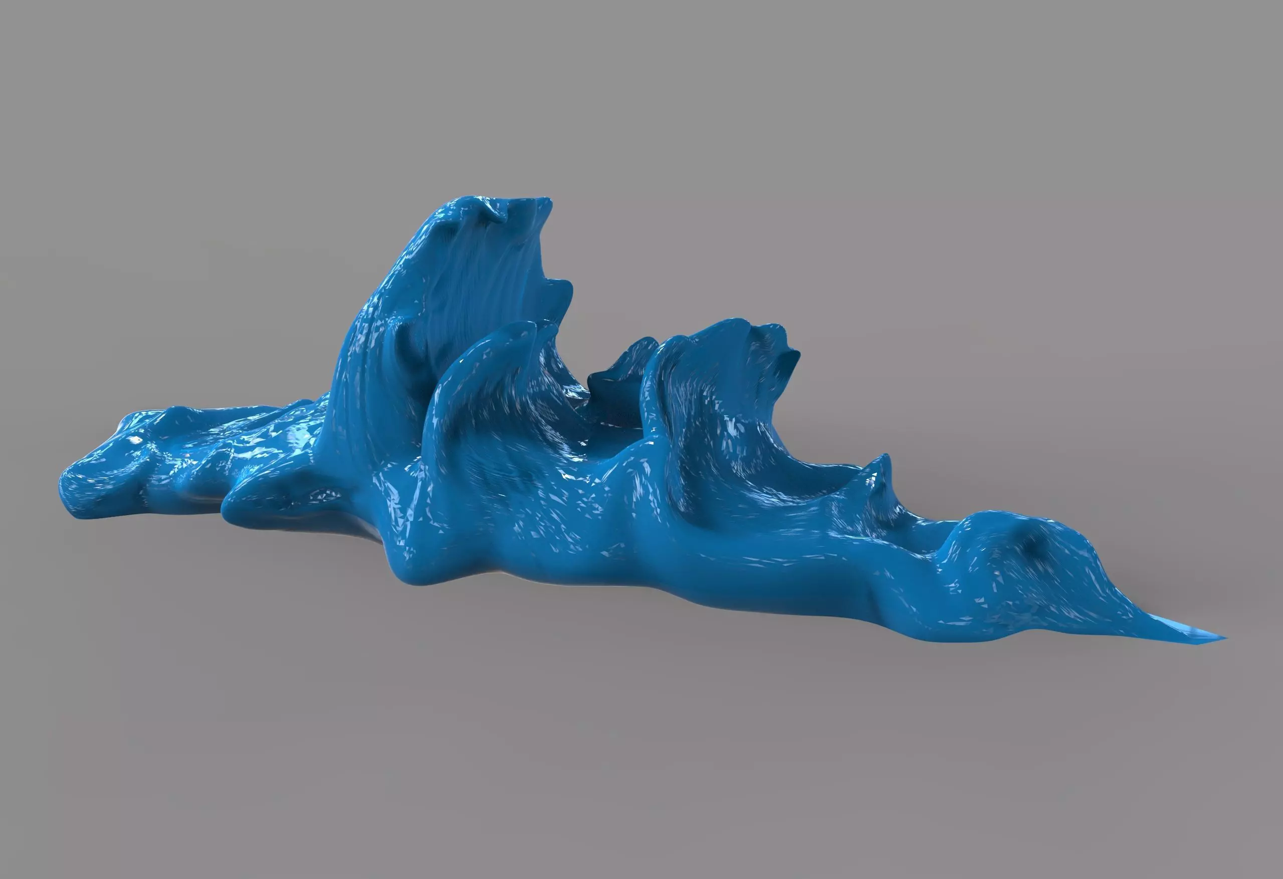 Big Waves Sculpture 3D print model