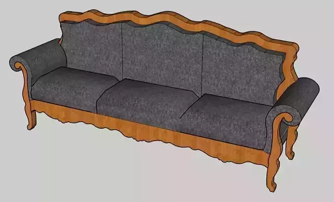 Sofa or couch 3D model