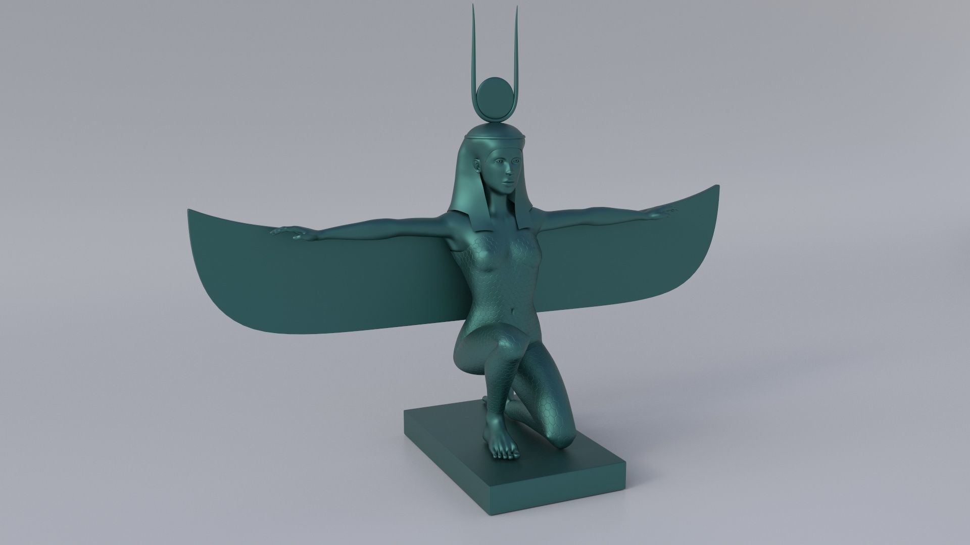 Ancient Egypt sculptures pack 3D Model Collection_3