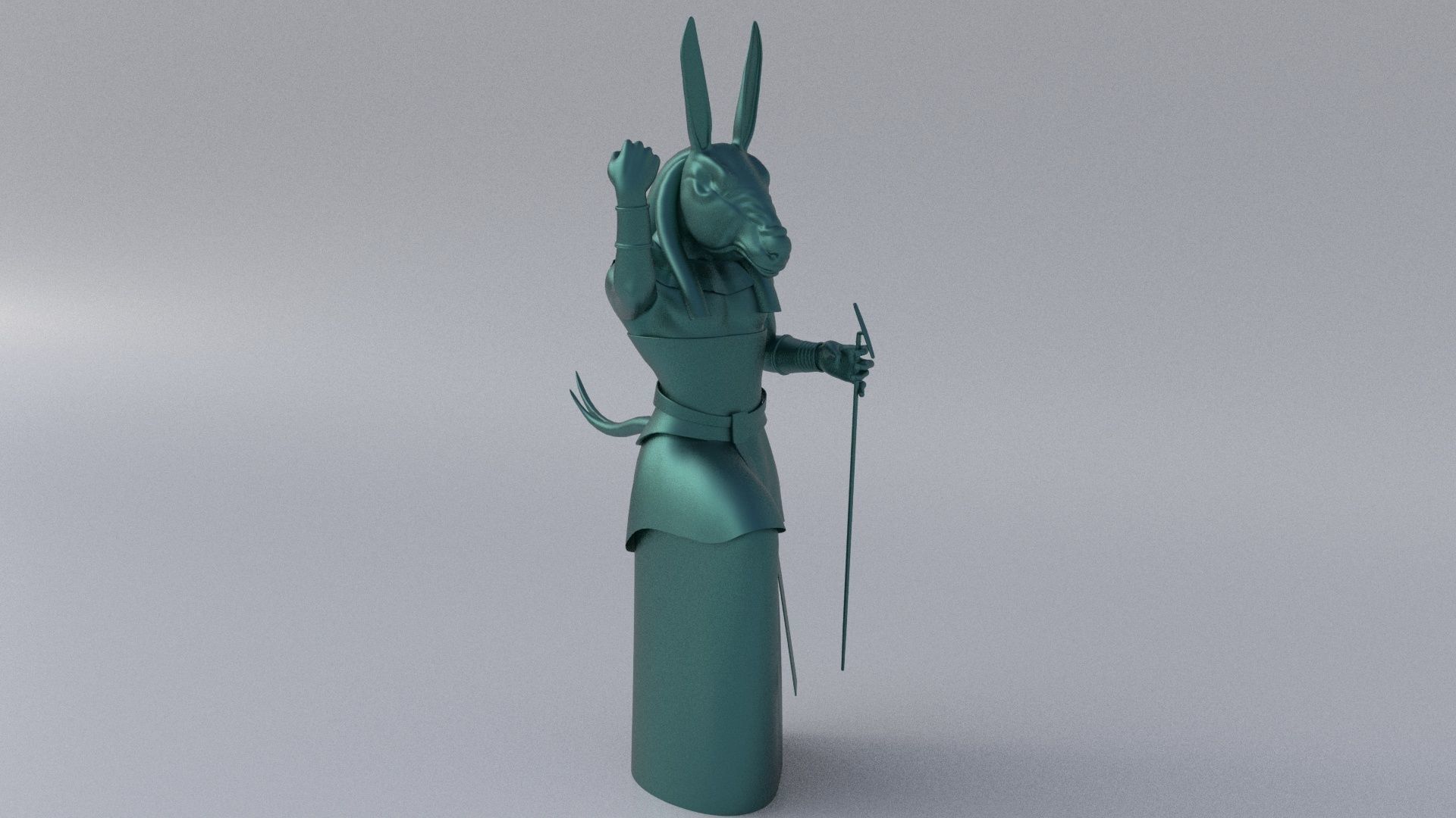 Ancient Egypt sculptures pack 3D Model Collection_10