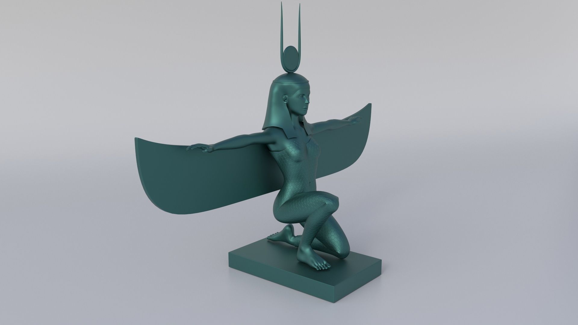 Ancient Egypt sculptures pack 3D Model Collection_4