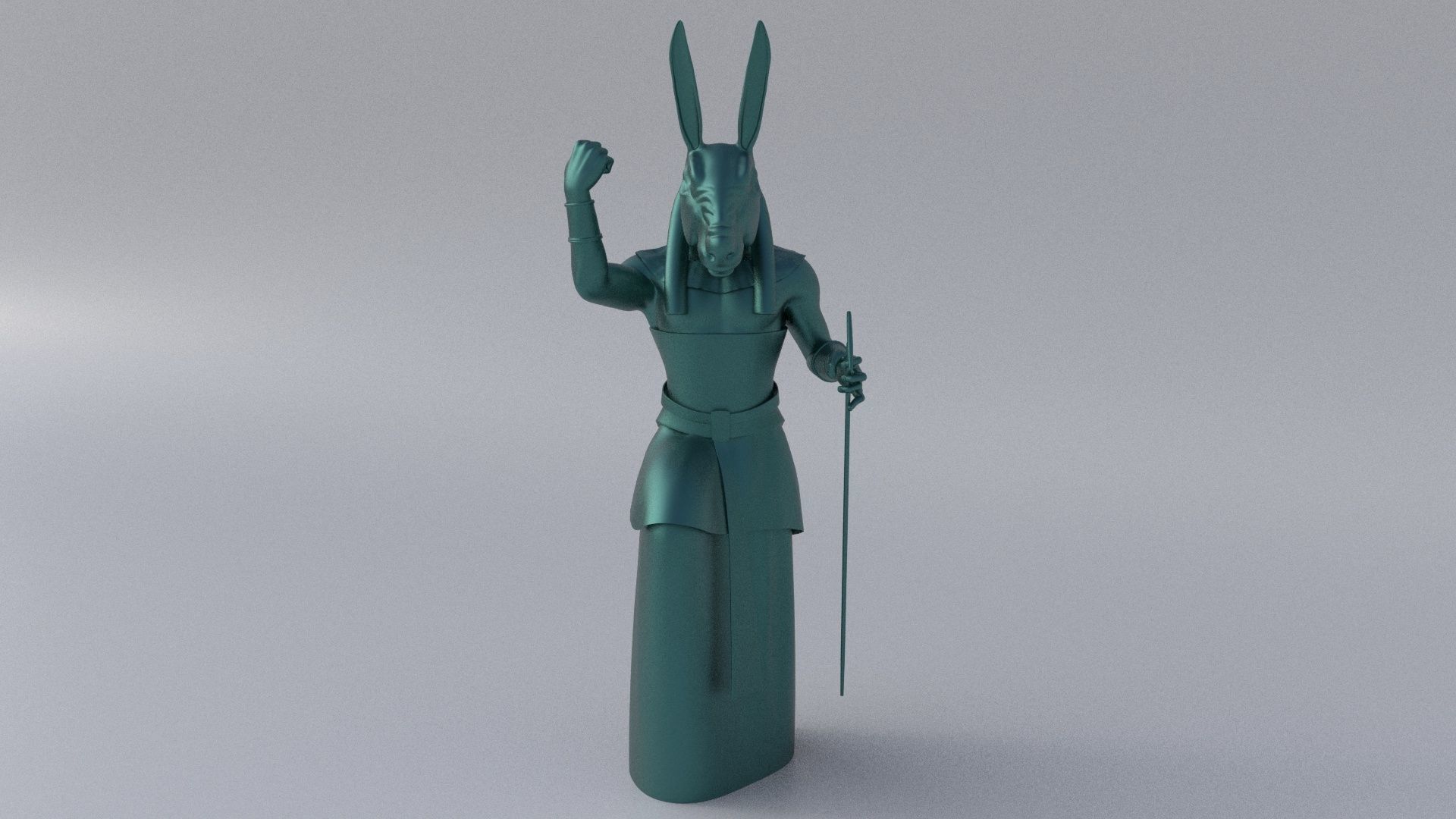 Ancient Egypt sculptures pack 3D Model Collection_9