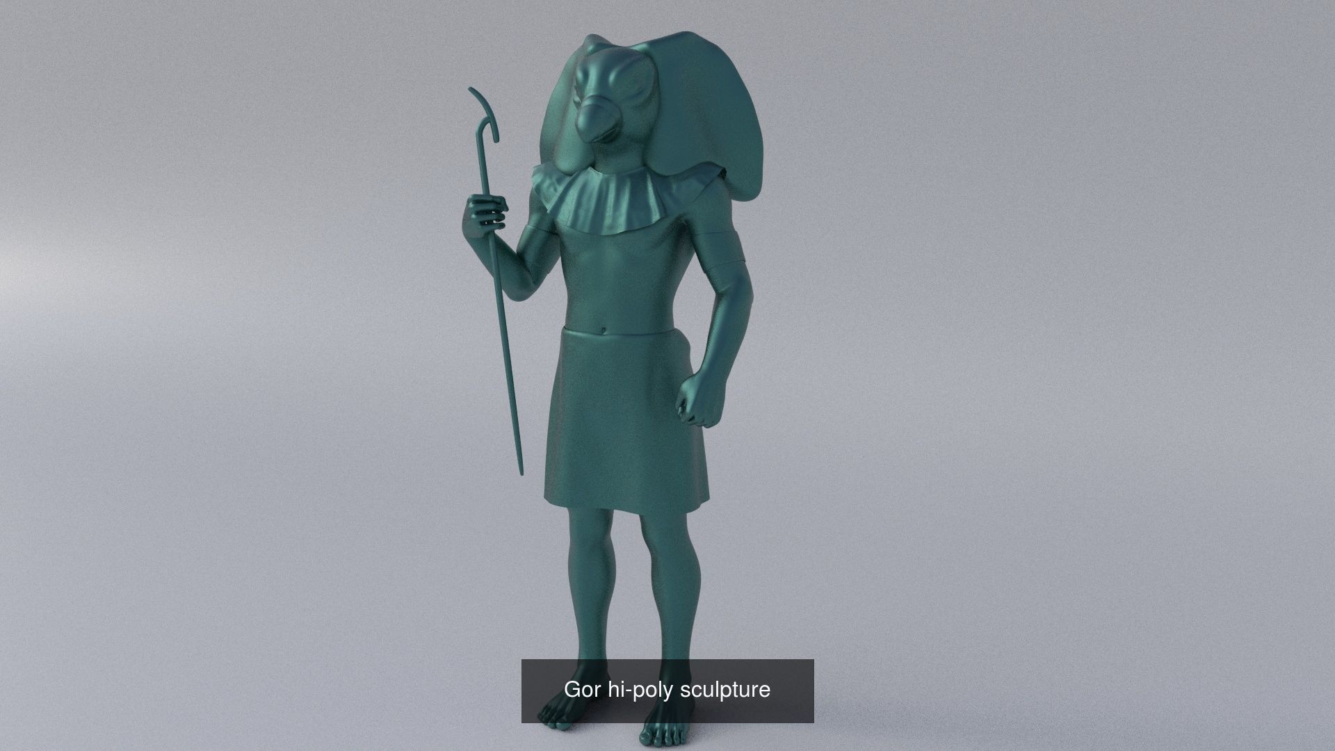 Ancient Egypt sculptures pack 3D Model Collection_5
